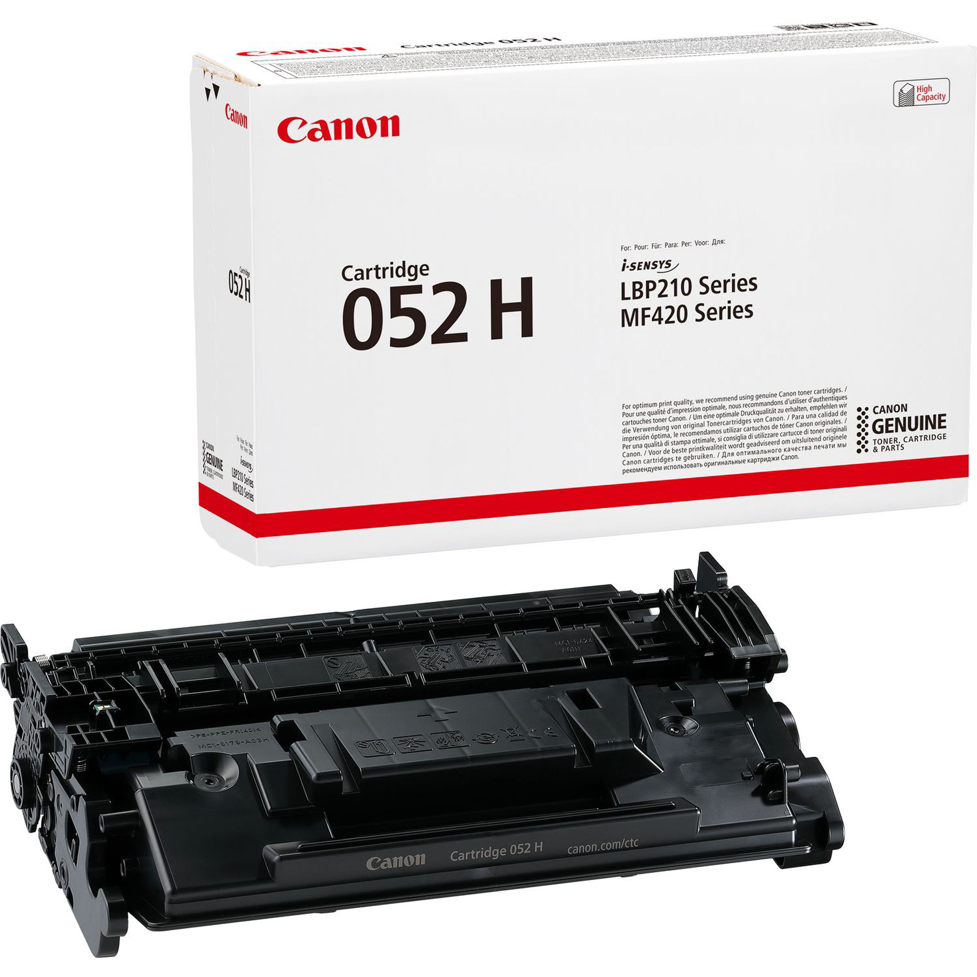 Canon 052 H - Alta capienza - nero - originale - cartuccia toner - per imageCLASS LBP212, LBP215, MF429; i-SENSYS LBP212, LBP214, LBP215, MF421, MF426, MF429