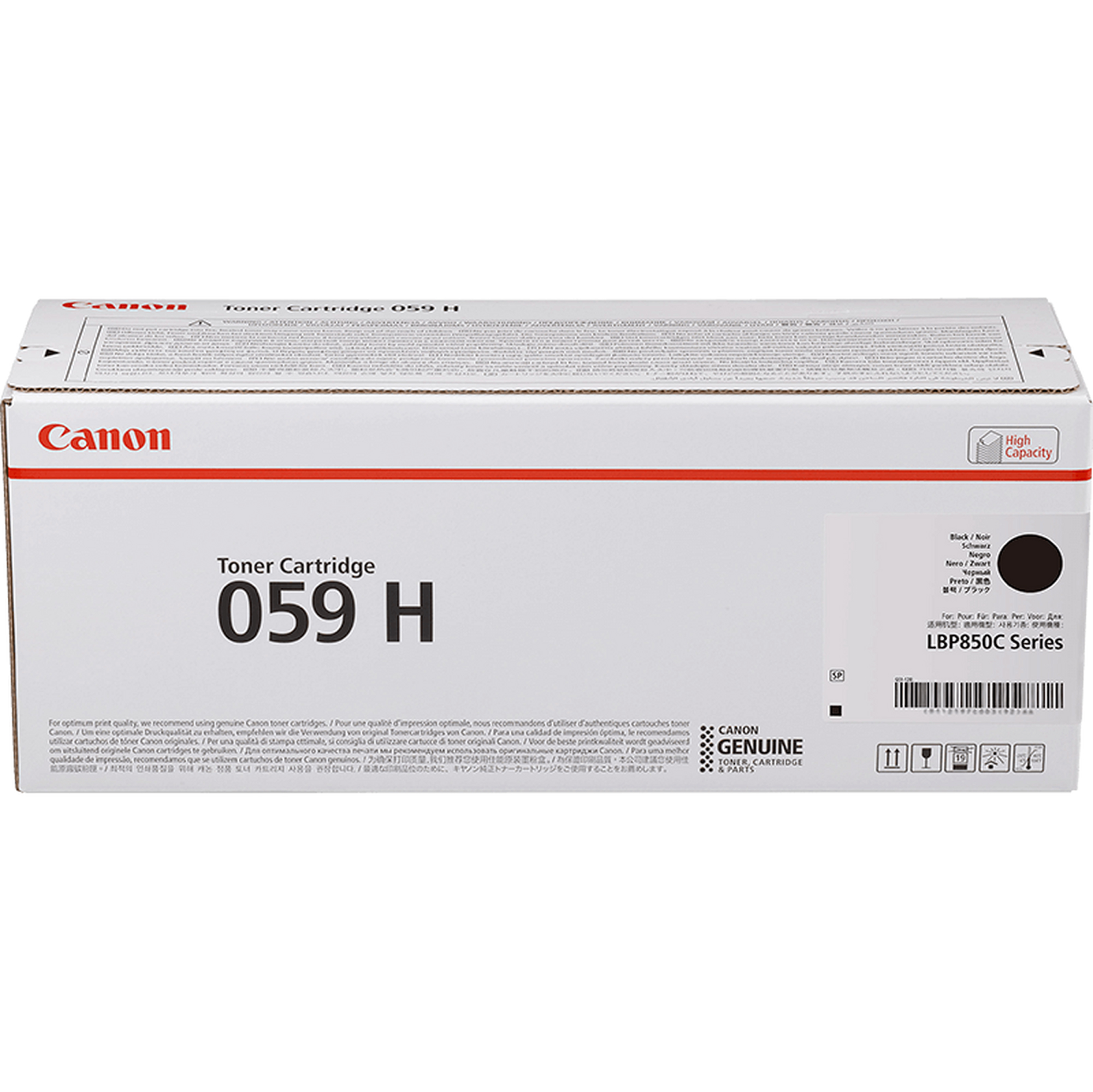Canon 059 H - Alta capienza - nero - originale - cartuccia toner - per i-SENSYS LBP852Cx; Satera LBP851C, LBP852Ci
