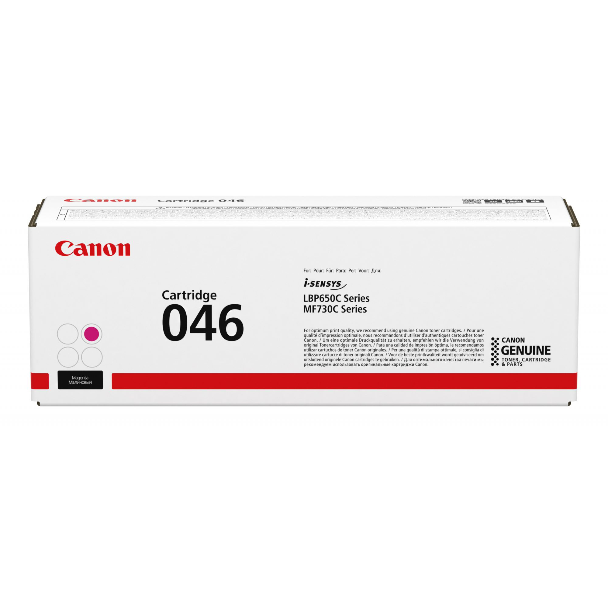 Canon 046 - Magenta - originale - cartuccia toner - per imageCLASS LBP654, MF731, MF735; i-SENSYS LBP653, LBP654, MF732, MF734, MF735