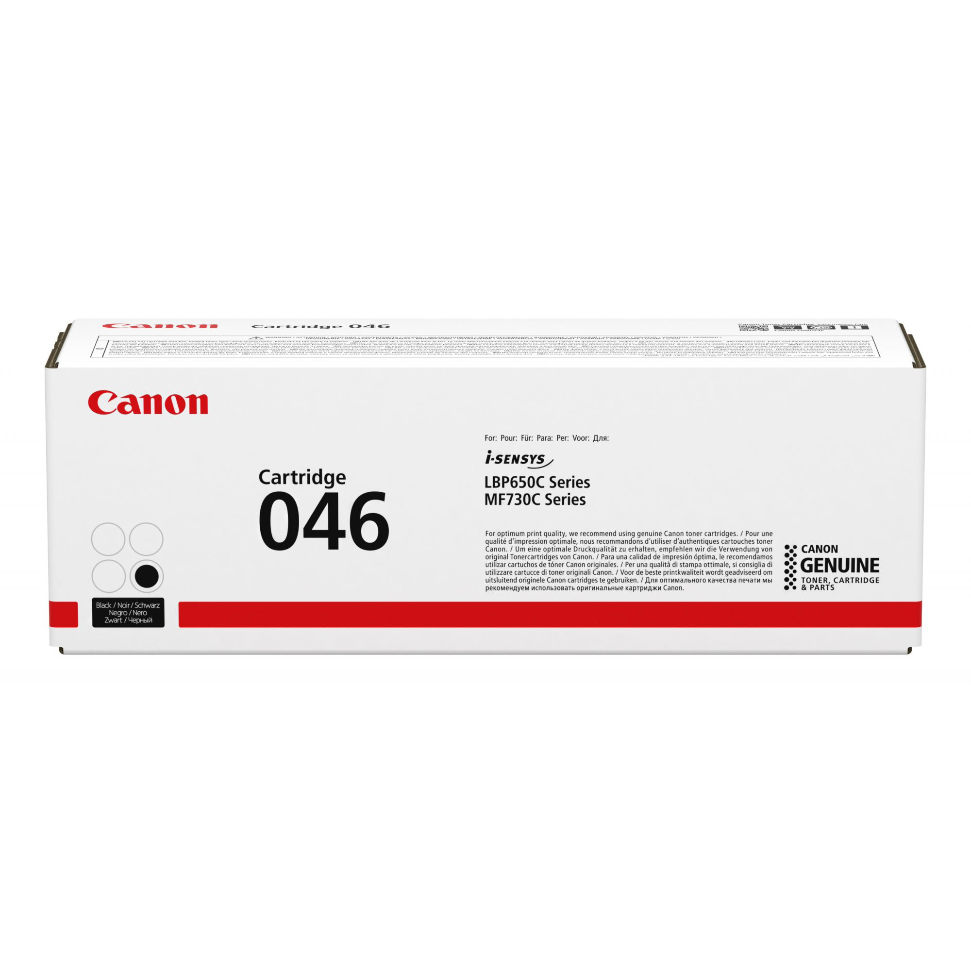 Canon 046 - Nero - originale - cartuccia toner - per imageCLASS LBP654, MF731, MF735; i-SENSYS LBP653, LBP654, MF732, MF734, MF735