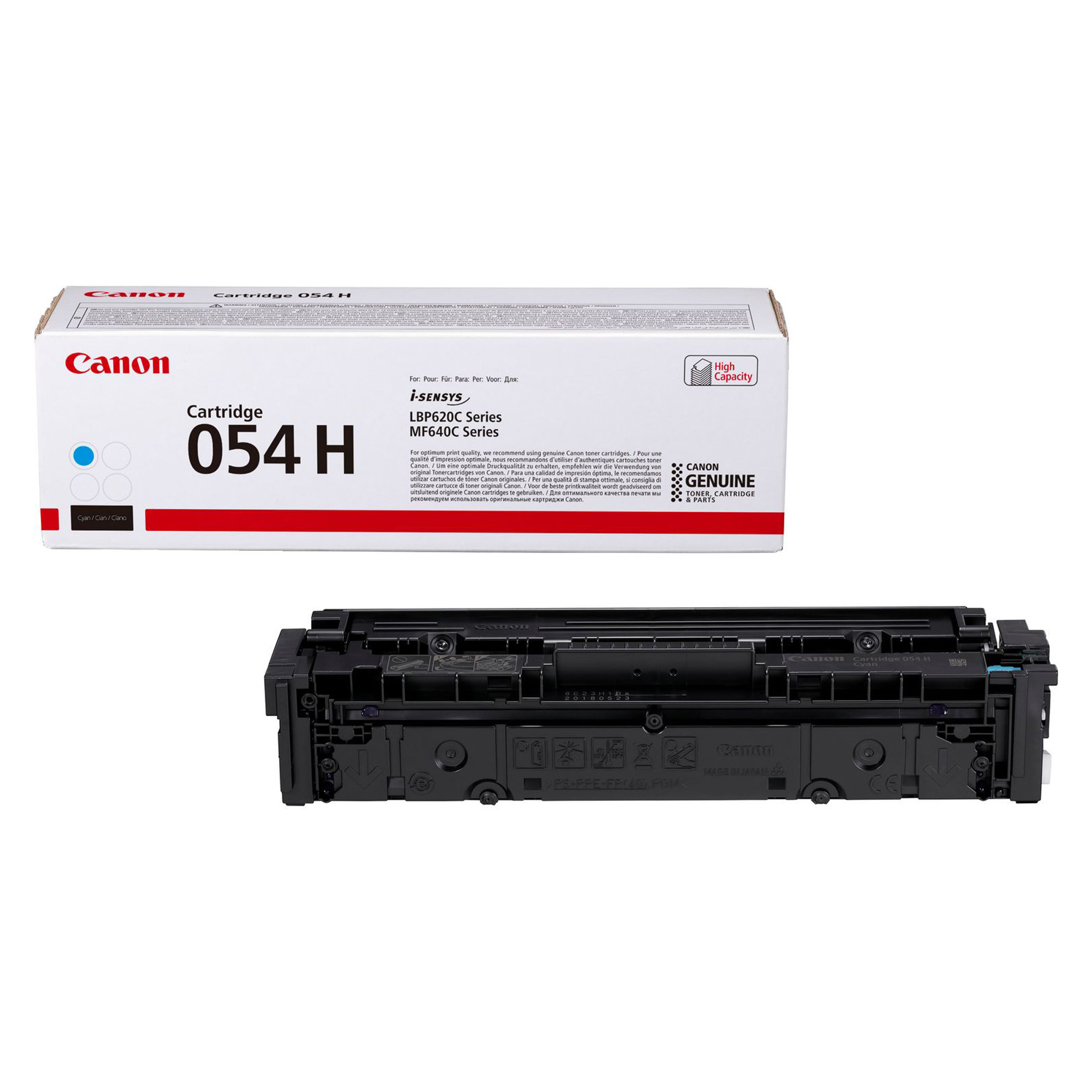 Canon 054 H - Alta capienza - ciano - originale - cartuccia toner - per ImageCLASS LBP622Cdw, MF641CW, MF642Cdw, MF644Cdw