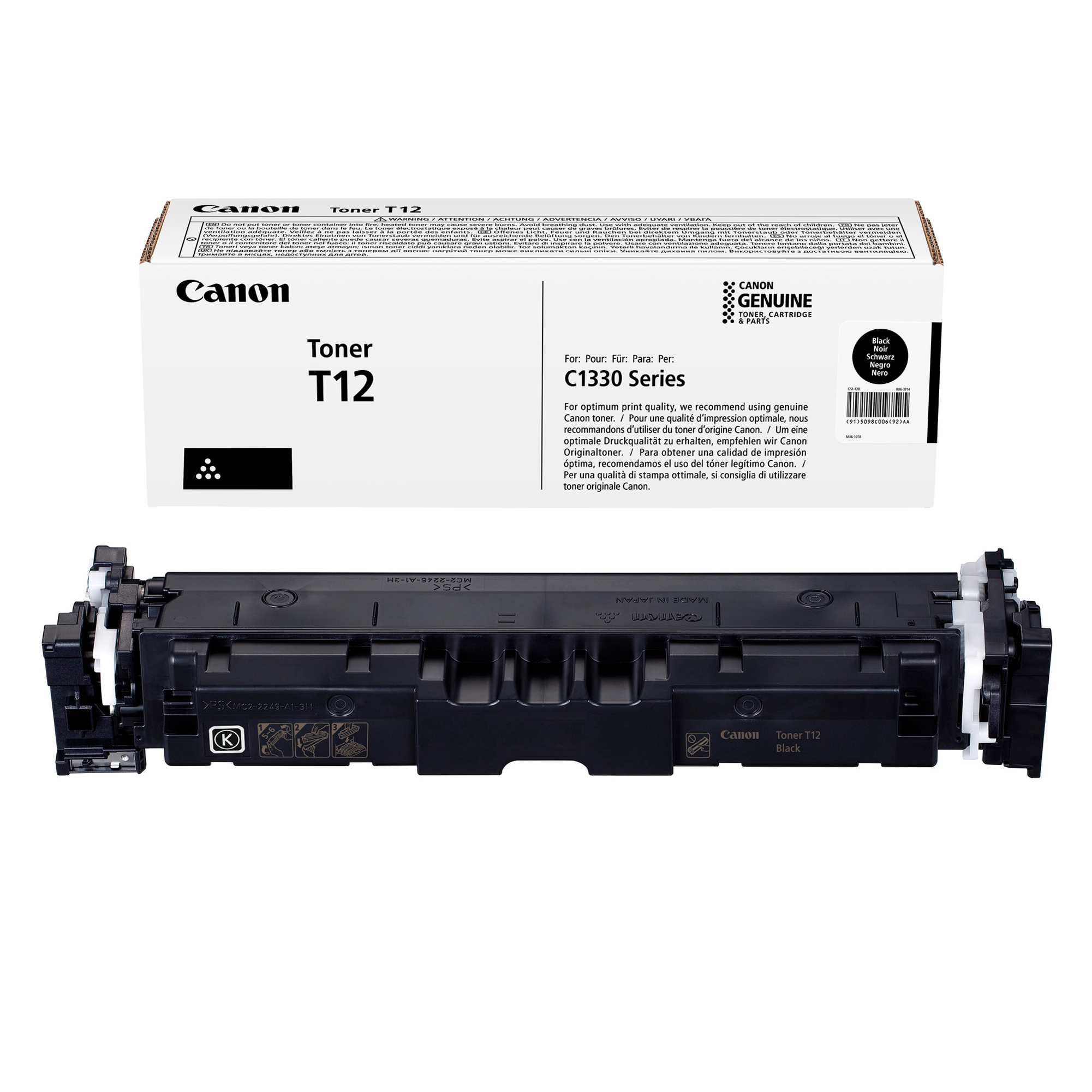 Canon T12 - Nero - originale - cartuccia toner - per i-SENSYS X C1333i