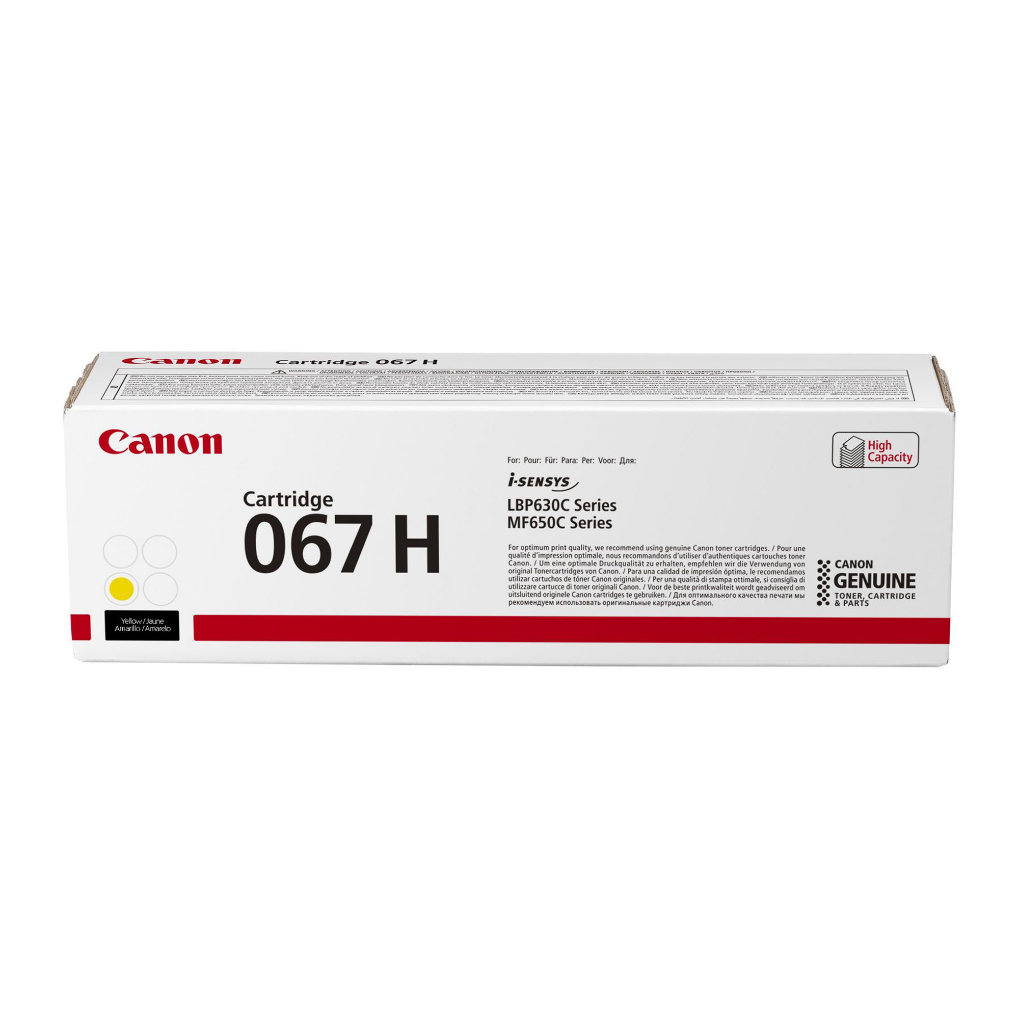 Canon 067 H - Alta capienza - giallo - originale - cartuccia toner - per Satera MF654Cdw, MF656Cdw