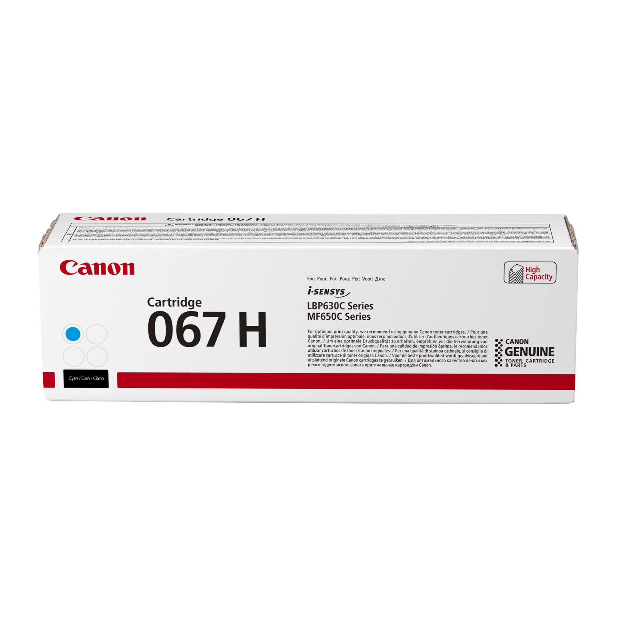 Canon 067 H - Alta capienza - ciano - originale - cartuccia toner - per i-SENSYS MF651Cw