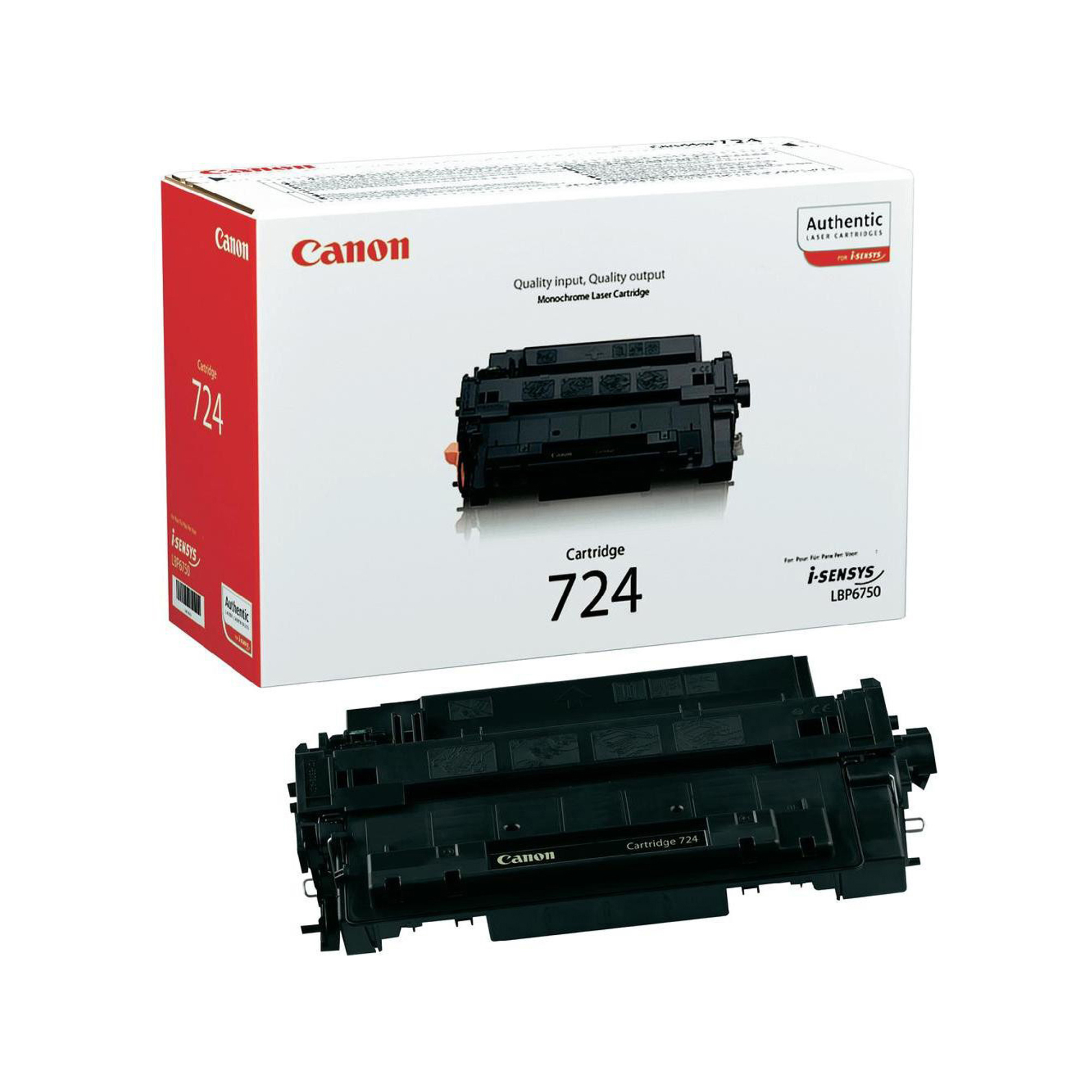 Canon CRG-724 - Nero - originale - cartuccia toner - per i-SENSYS LBP6750dn, LBP6780x, MF512x, MF515x