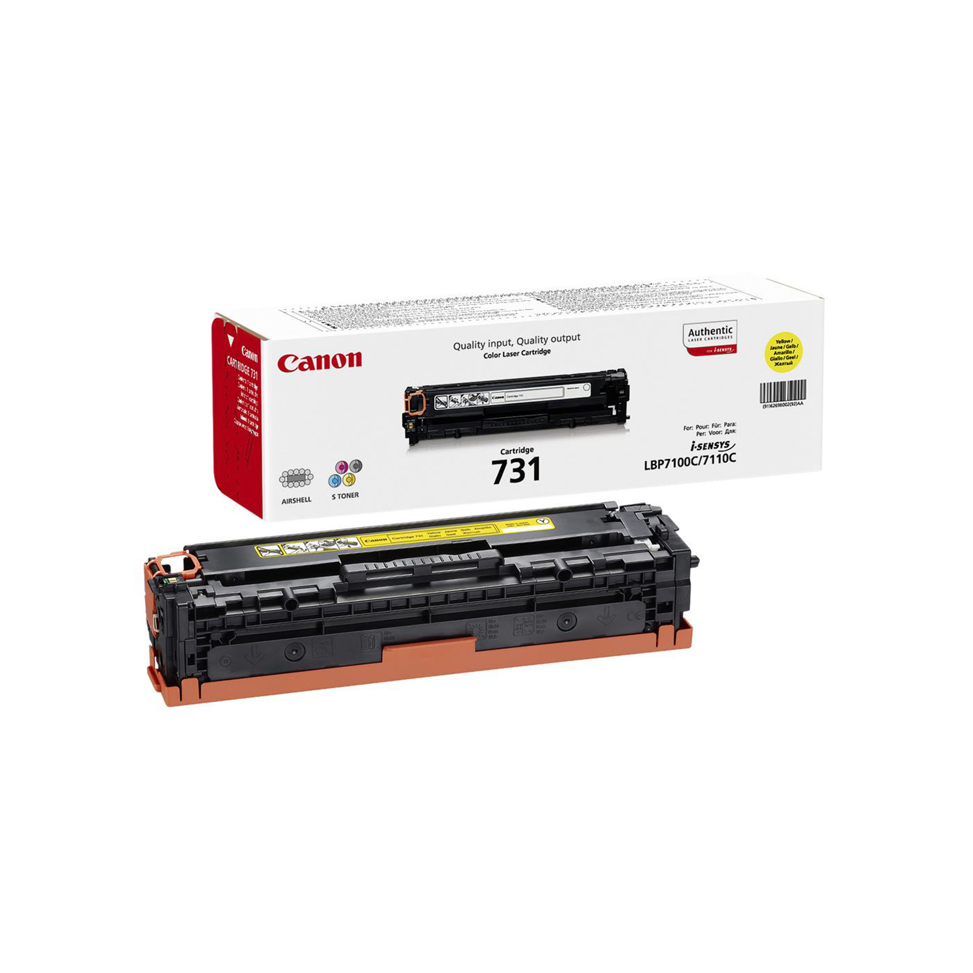 Canon 731 Y - Giallo - originale - cartuccia toner - per i-SENSYS LBP7100Cn, LBP7110Cw, MF623Cn, MF628Cw, MF8230Cn, MF8280Cw