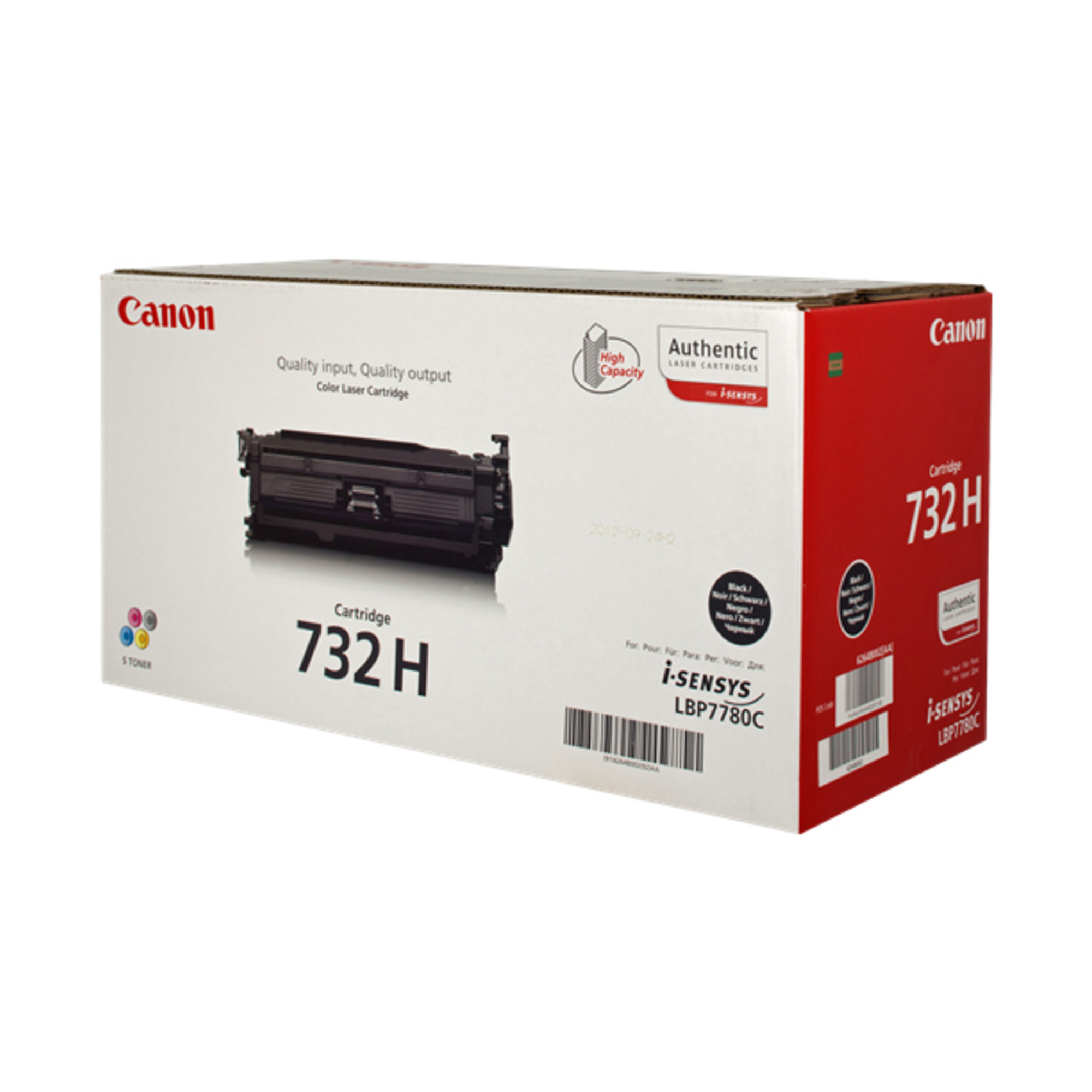 Canon 732 BK H - Alta capienza - nero - originale - cartuccia toner - per i-SENSYS LBP7780Cx