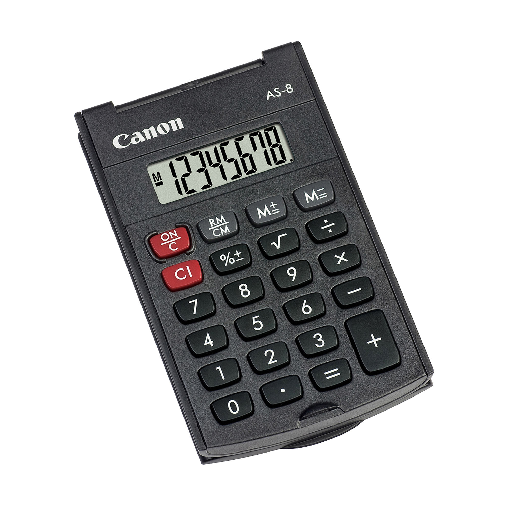 Canon AS-8 - Calcolatrice tascabile - 8 cifre - grigio scuro