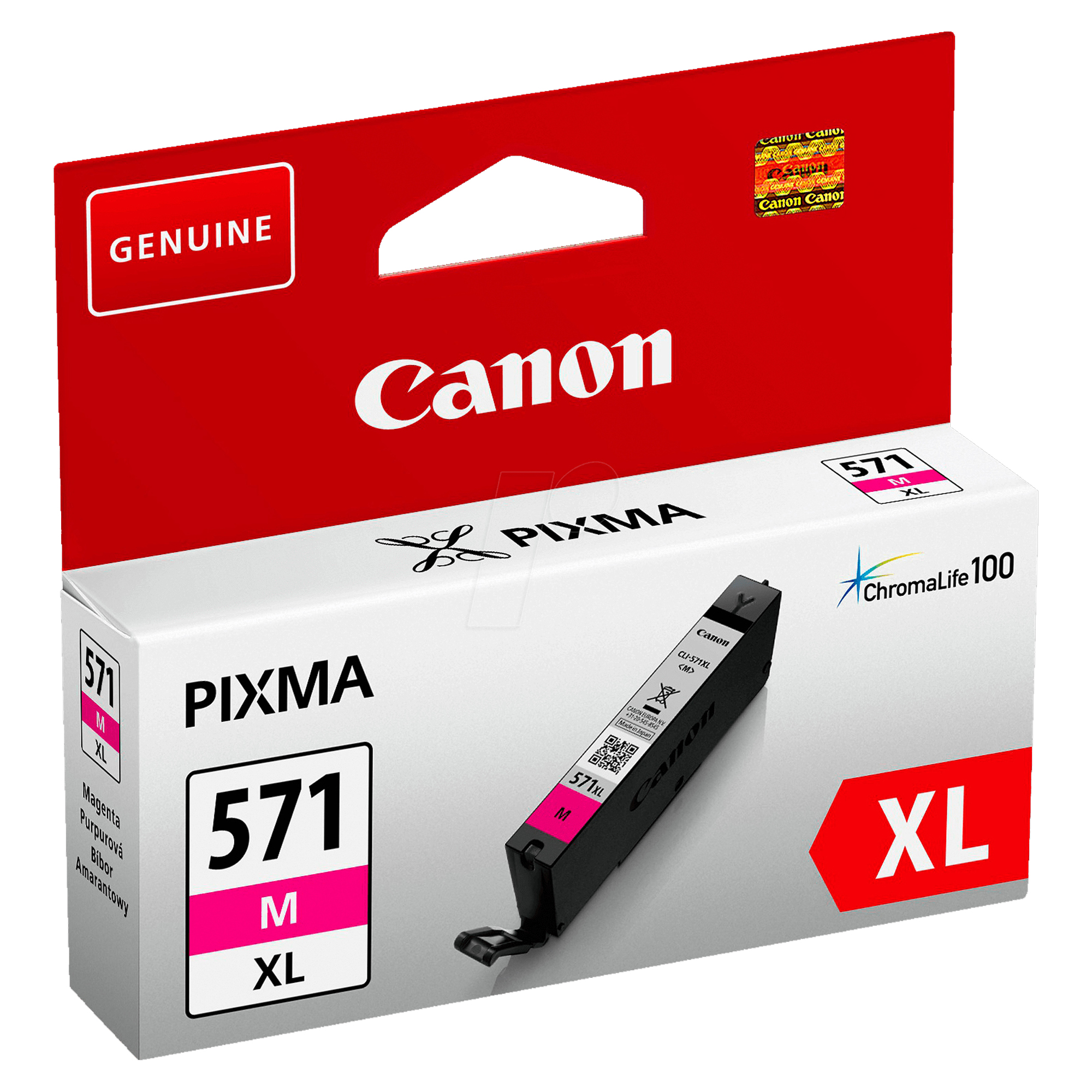 Canon CLI-571M XL - 11 ml - Alta resa - magenta - originale - serbatoio inchiostro - per PIXMA TS5051, TS5053, TS5055, TS6050, TS6051, TS6052, TS8051, TS8052, TS9050, TS9055