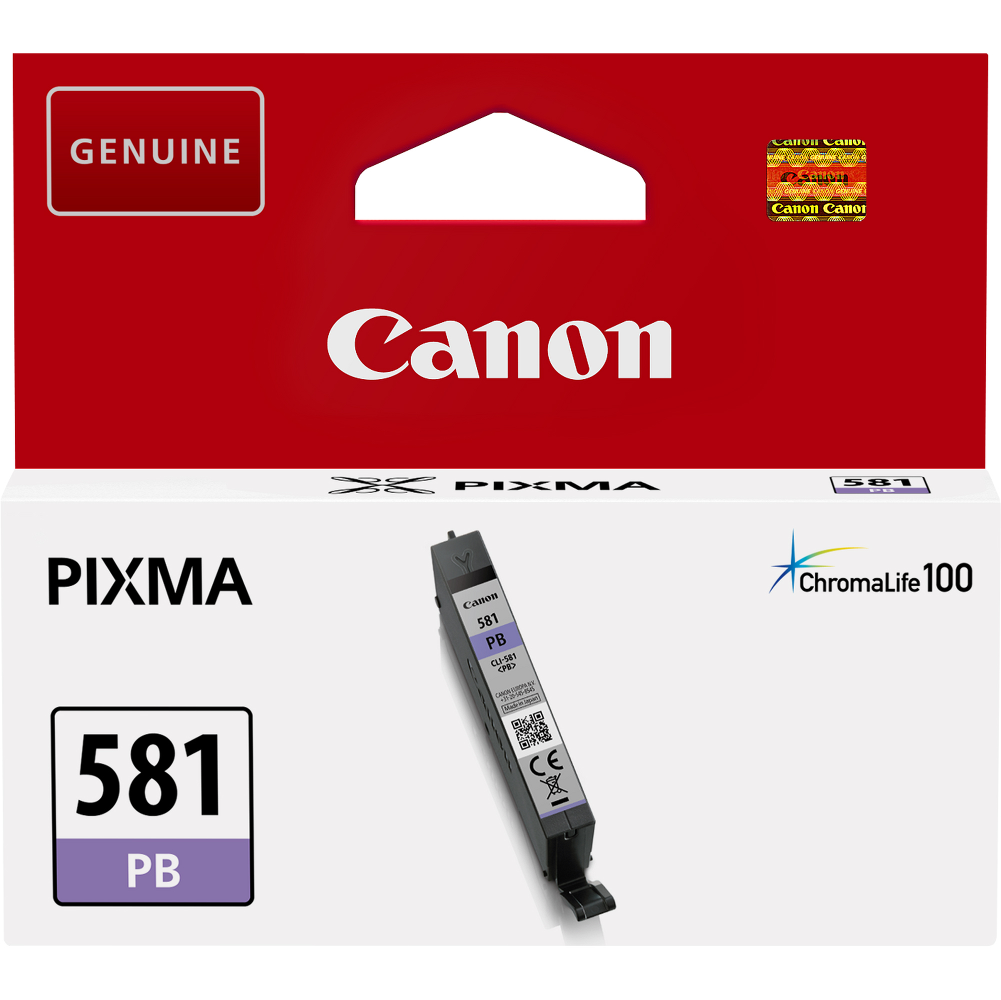 Canon CLI-581PB - 5.6 ml - blu fotografico - originale - serbatoio inchiostro - per PIXMA TR8550, TS6351, TS705, TS8250, TS8251, TS8252, TS8350, TS8351, TS8352, TS9155