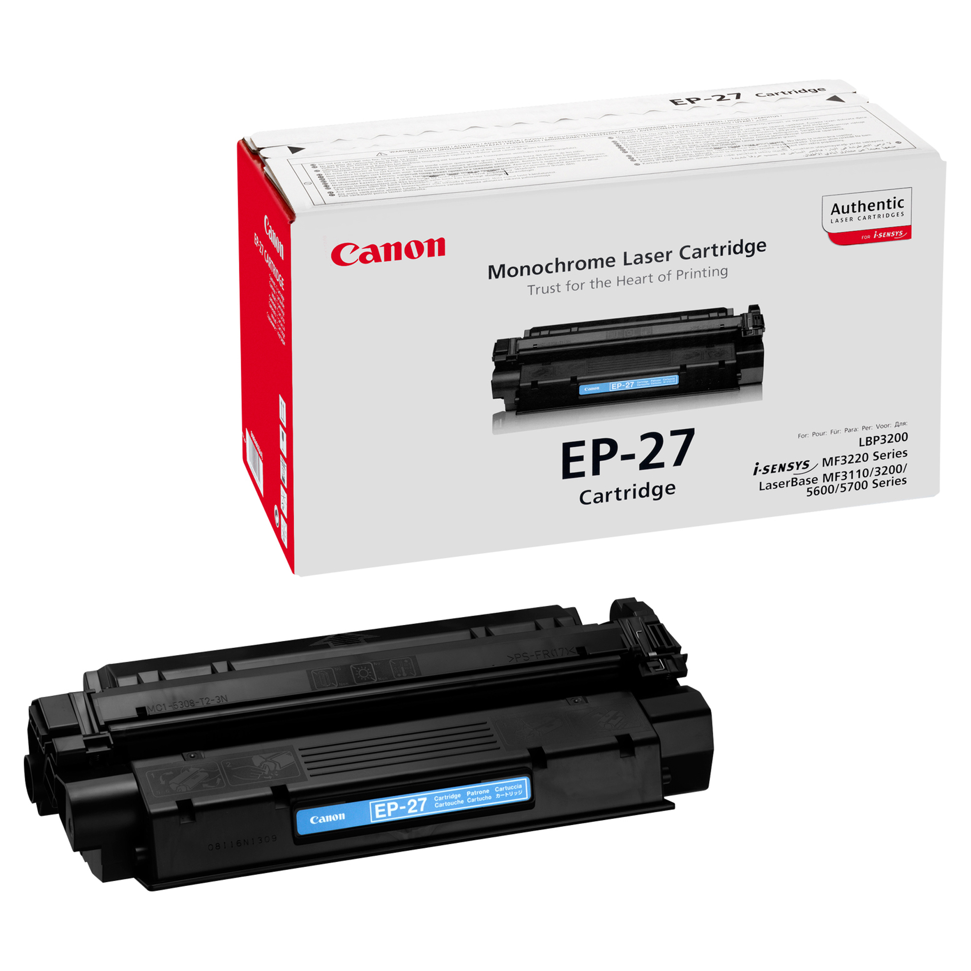 Canon EP-27 - Nero - originale - cartuccia toner - per i-SENSYS MF3220, MF3228; LaserBase MF3110, MF3228, MF3240, MF5730, MF5750