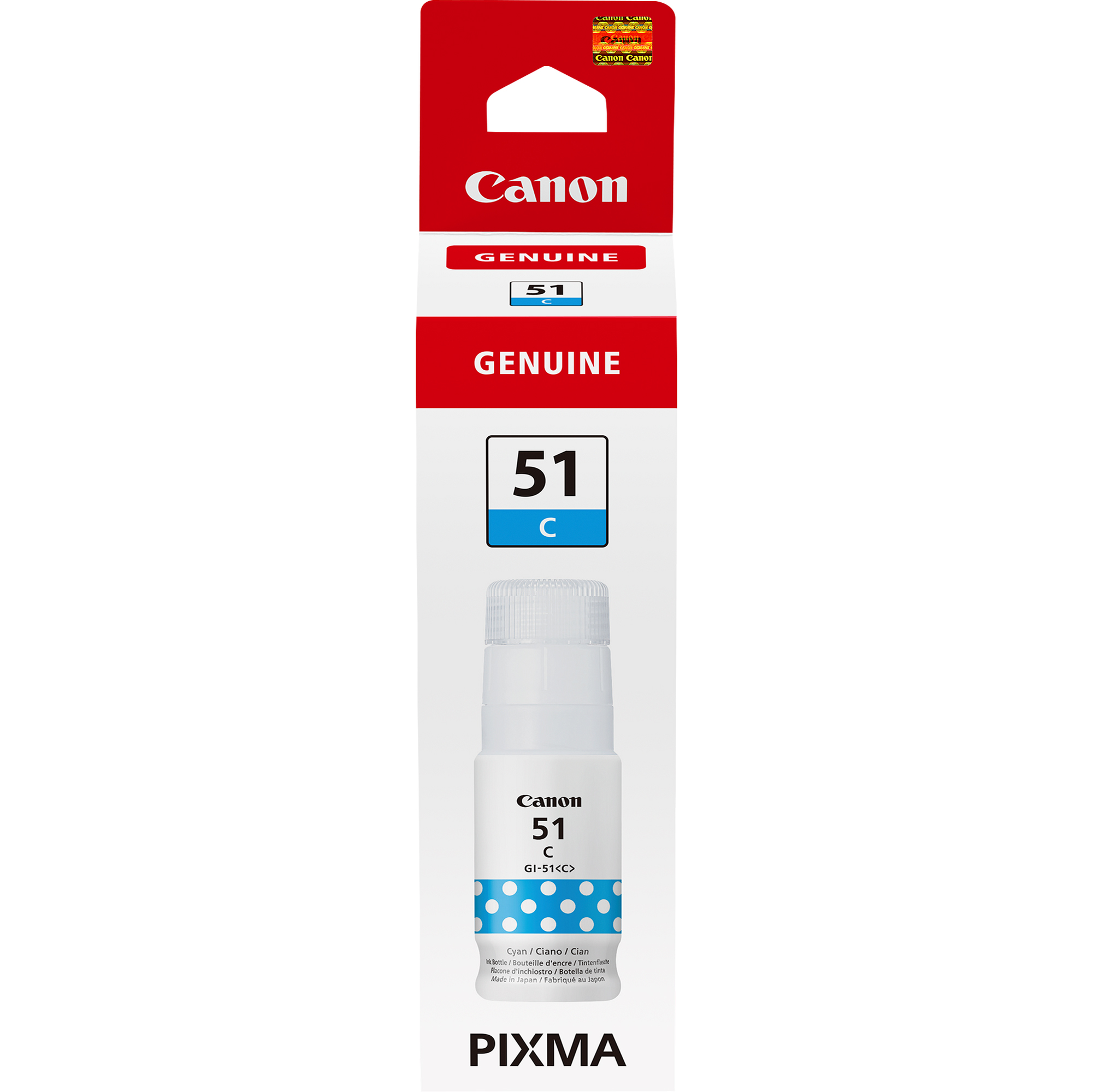 Canon GI 51 C - Ciano - originale - ricarica inchiostro - per PIXMA G1520, G2520, G2560, G3520, G3560