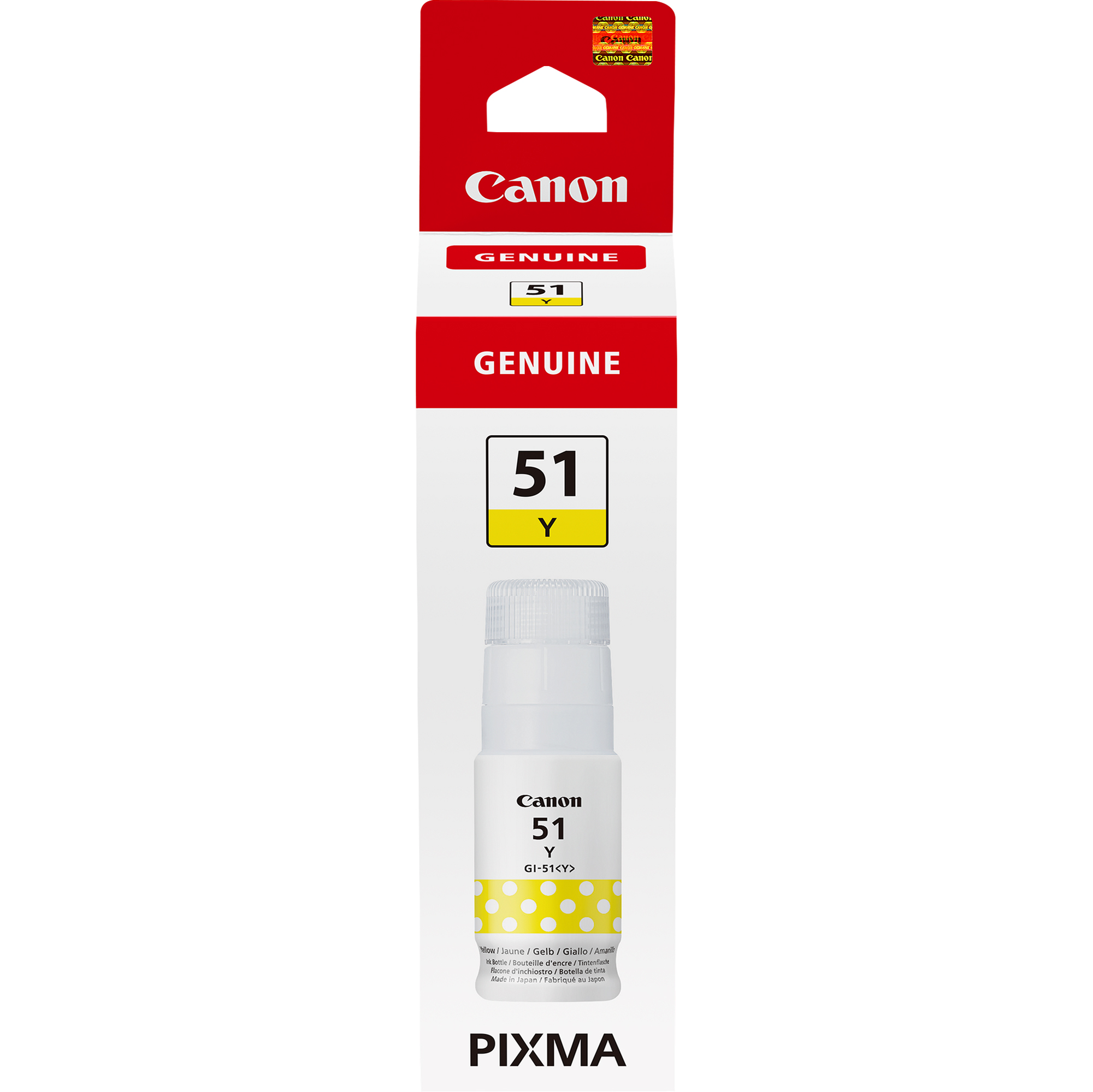 Canon GI 51 Y - Giallo - originale - ricarica inchiostro - per PIXMA G1520, G2520, G2560, G3520, G3560