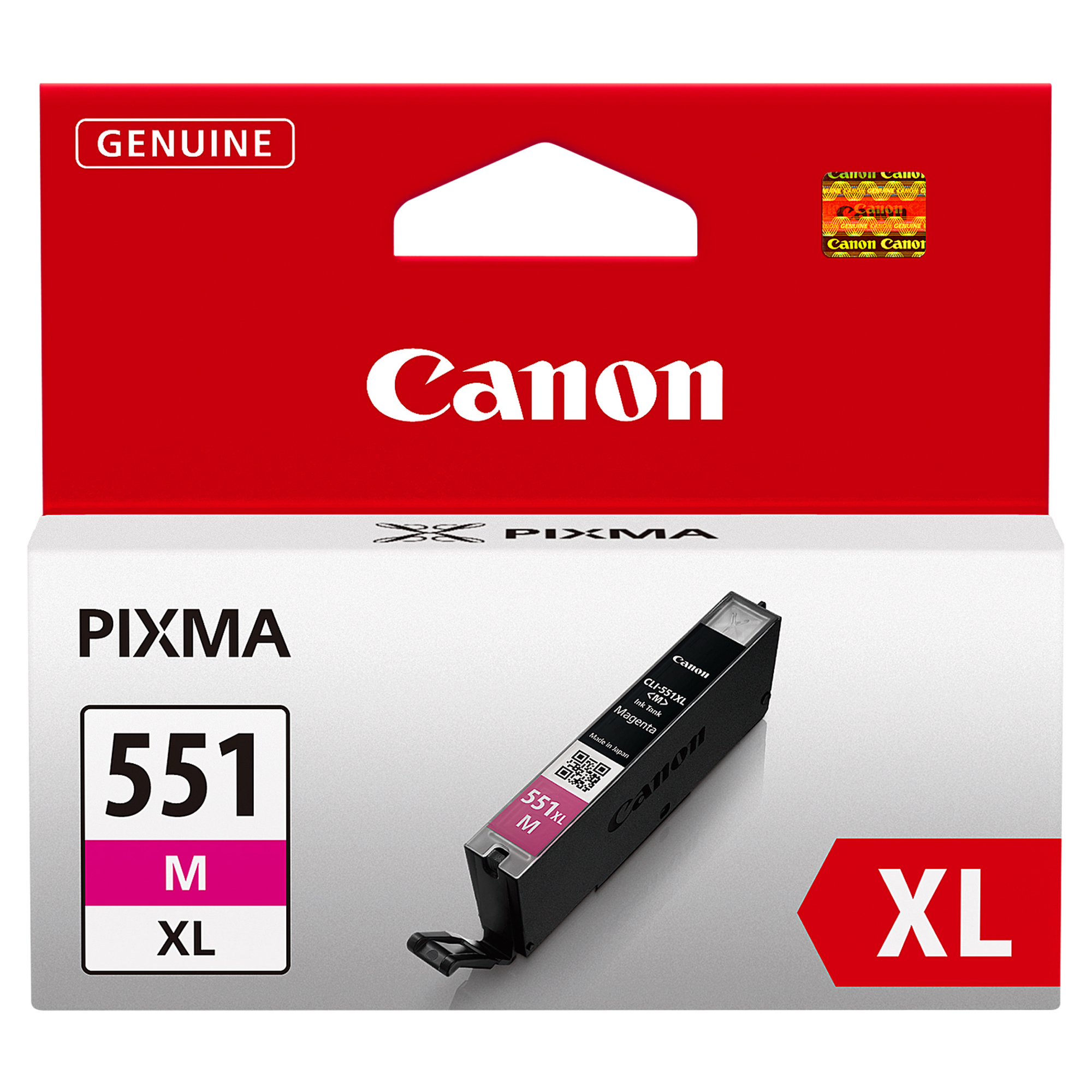 Canon CLI-551M XL - 11 ml - Alta resa - magenta - originale - serbatoio inchiostro - per PIXMA iP8750, iX6850, MG5550, MG5650, MG5655, MG6450, MG6650, MG7150, MG7550, MX725, MX925