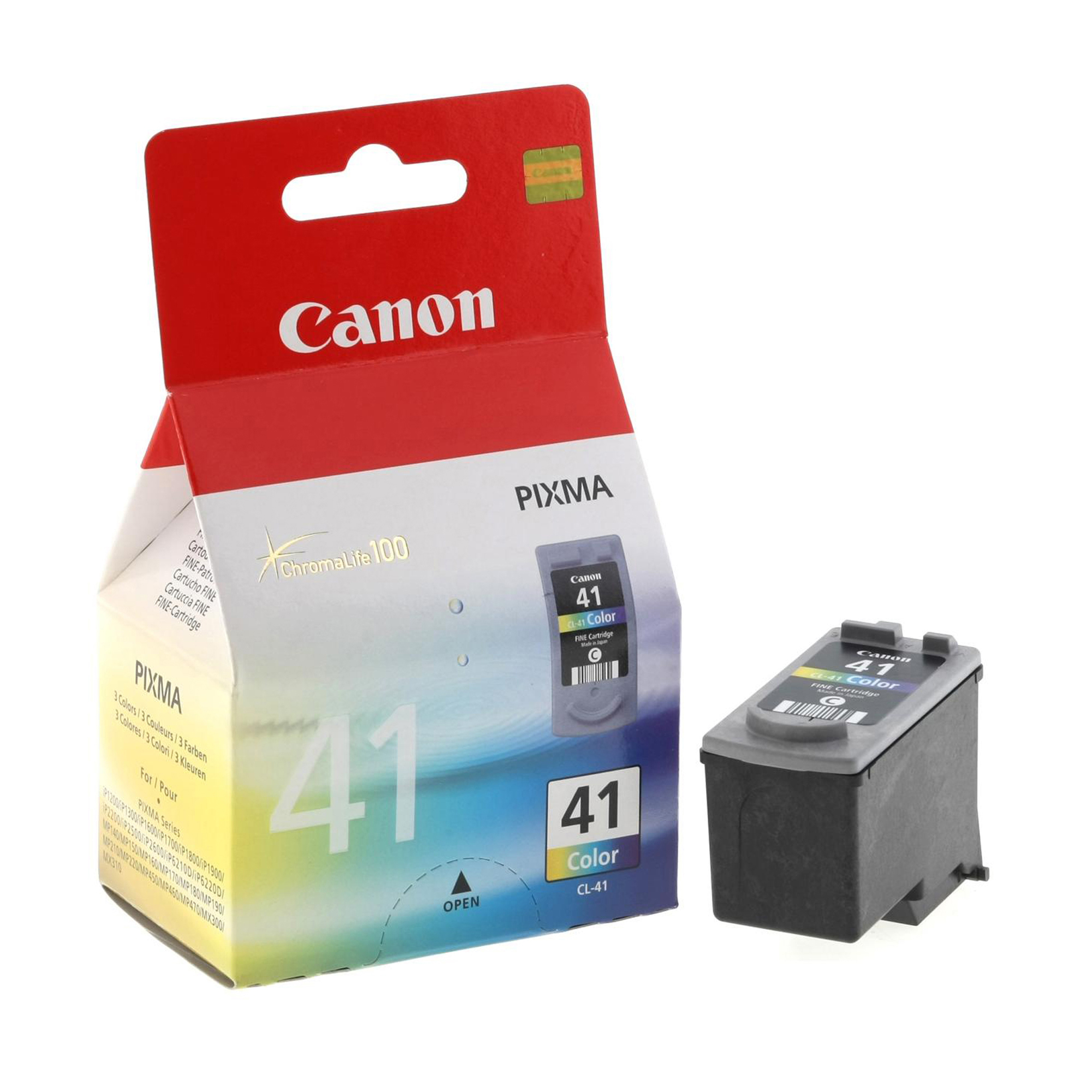 Canon CL-41 - 12 ml - Alta resa - colore (ciano, magenta, giallo) - originale - cartuccia d'inchiostro - per PIXMA iP1800, iP1900, iP2500, iP2600, MP140, MP190, MP210, MP220, MP470, MX300, MX310