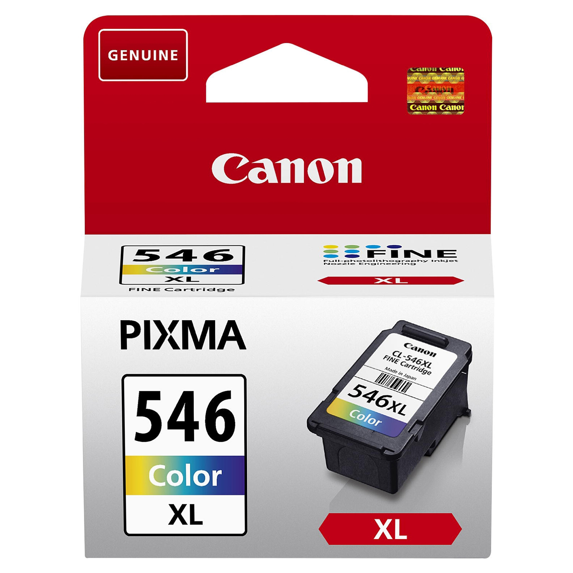 Canon CL-546XL - 13 ml - Alta resa - colore (ciano, magenta, giallo) - originale - cartuccia d'inchiostro - per PIXMA TR4551, TR4650, TR4651, TS3350, TS3351, TS3352, TS3355, TS3450, TS3451, TS3452