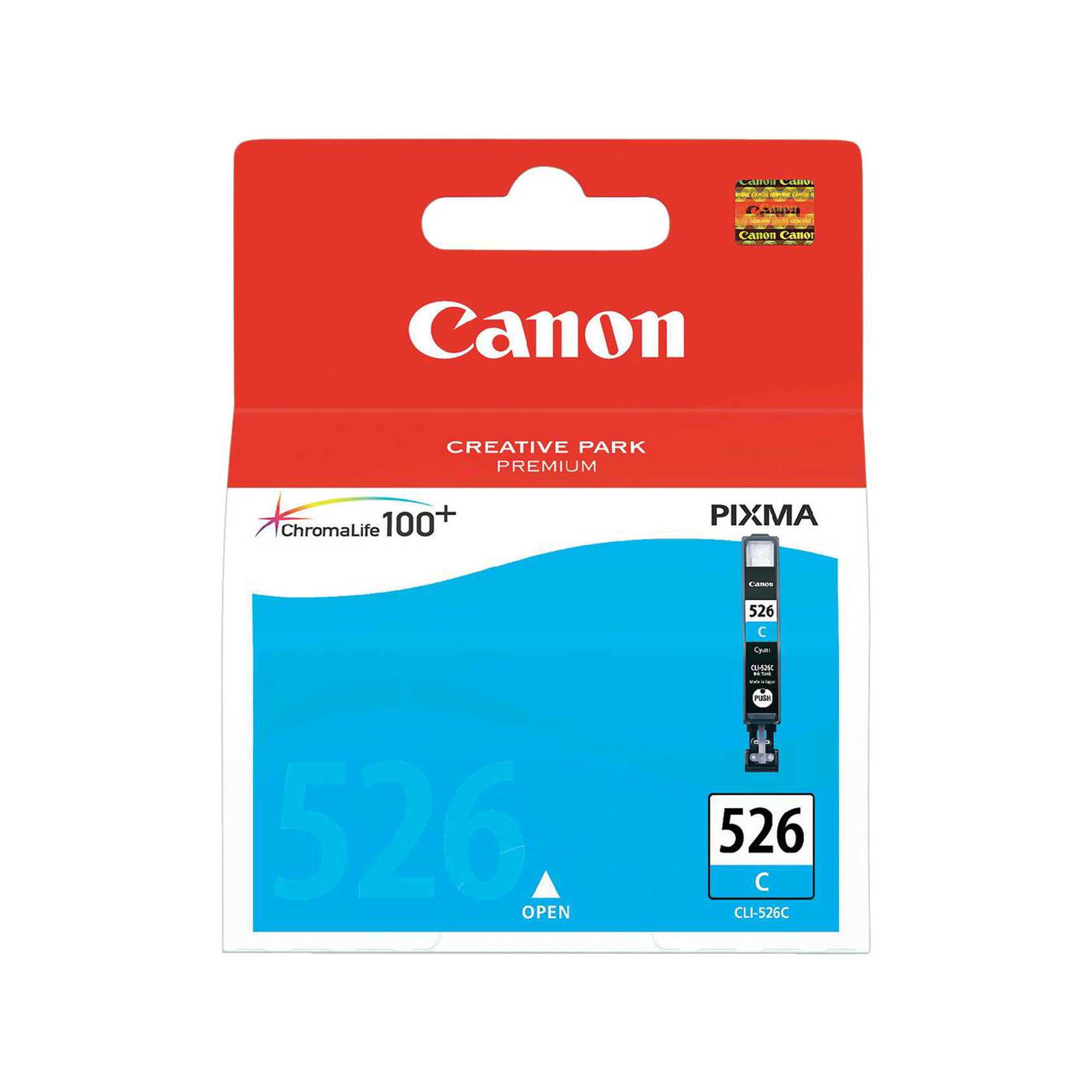 Canon CLI-526C - 9 ml - ciano - originale - serbatoio inchiostro - per PIXMA iP4950, iX6550, MG5250, MG5350, MG6150, MG6250, MG8150, MG8250, MX715, MX885, MX895
