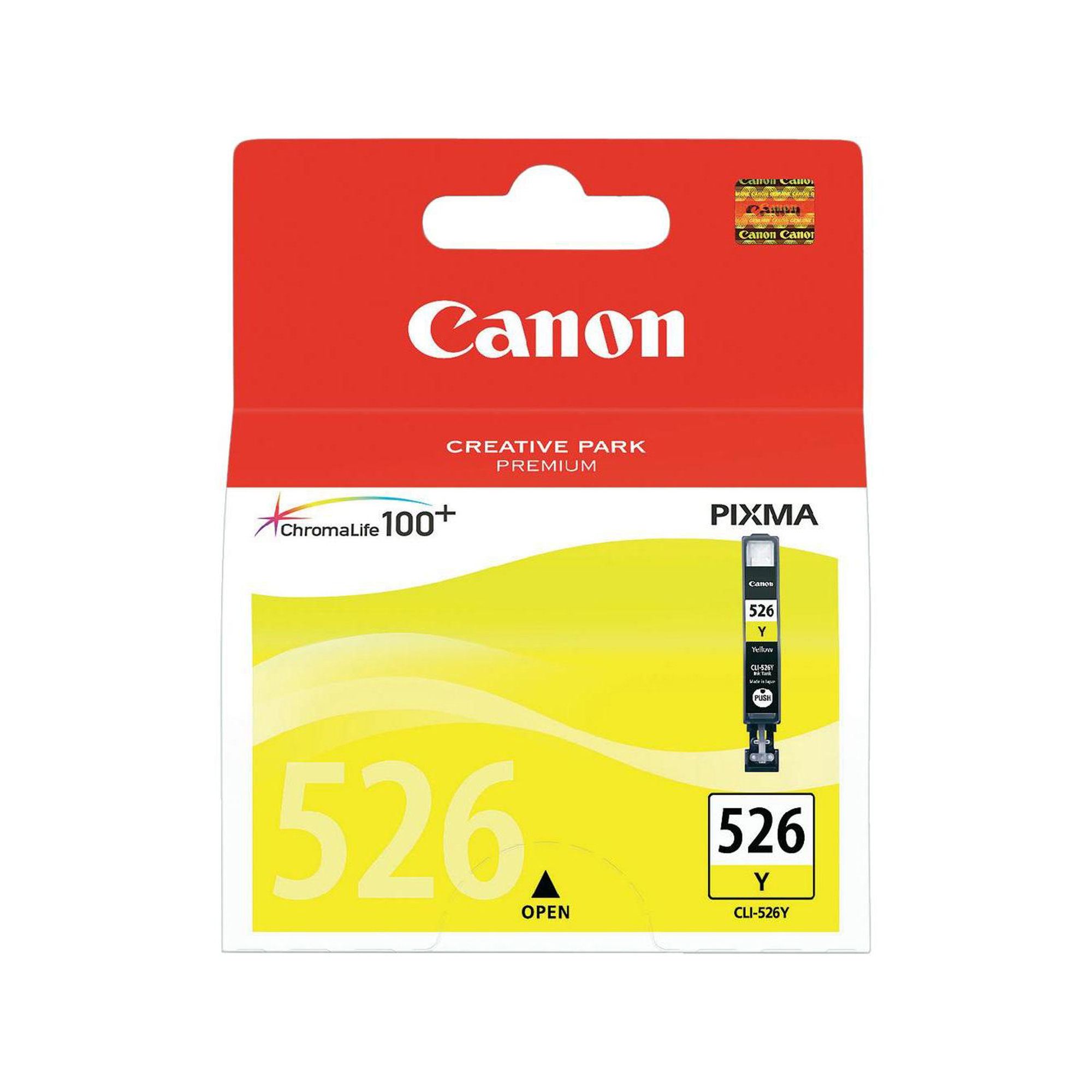 Canon CLI-526Y - 9 ml - giallo - originale - serbatoio inchiostro - per PIXMA iP4950, iX6550, MG5250, MG5350, MG6150, MG6250, MG8150, MG8250, MX715, MX885, MX895