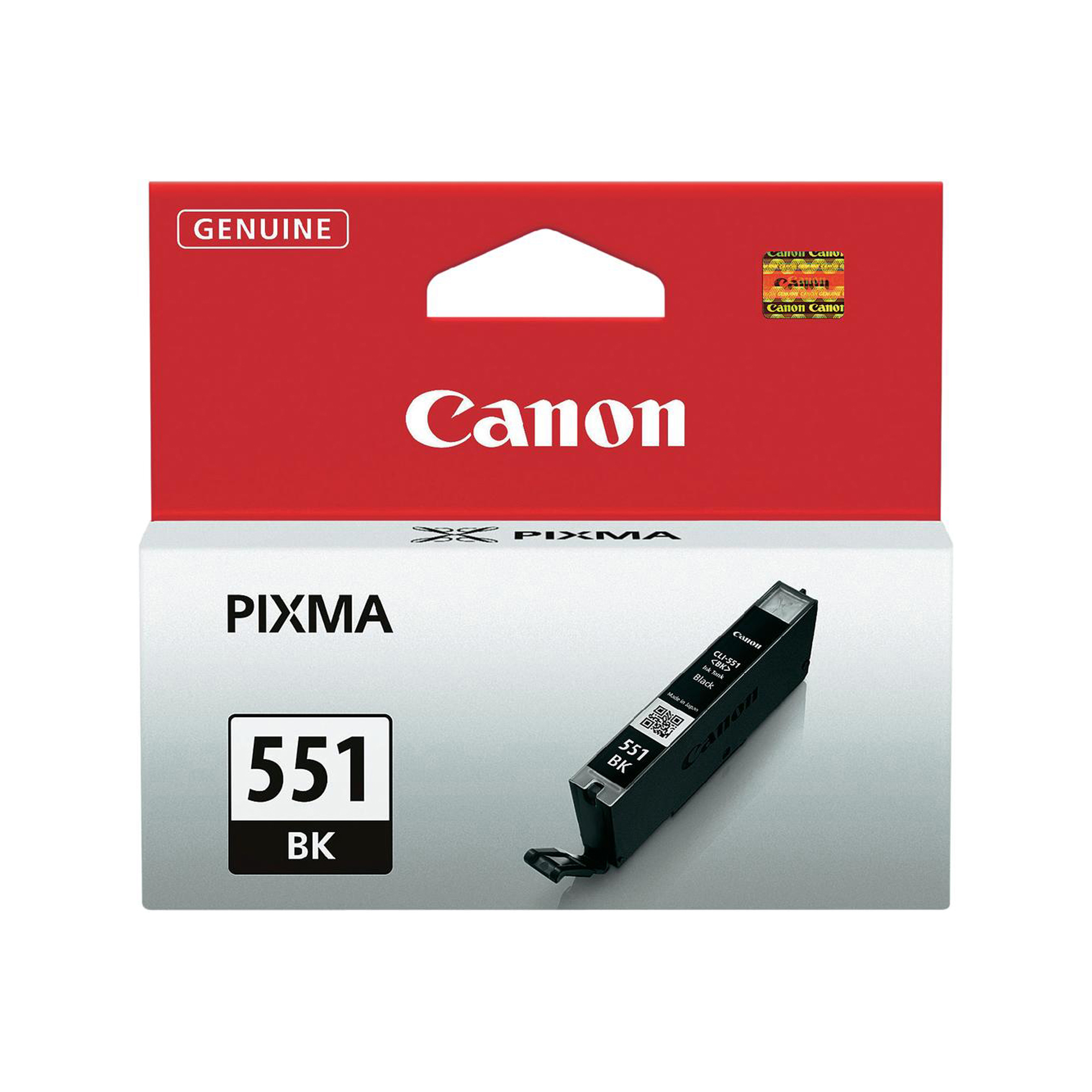 Canon CLI-551BK - 7 ml - nero - originale - serbatoio inchiostro - per PIXMA iP8750, iX6850, MG5550, MG5650, MG5655, MG6450, MG6650, MG7150, MG7550, MX725, MX925