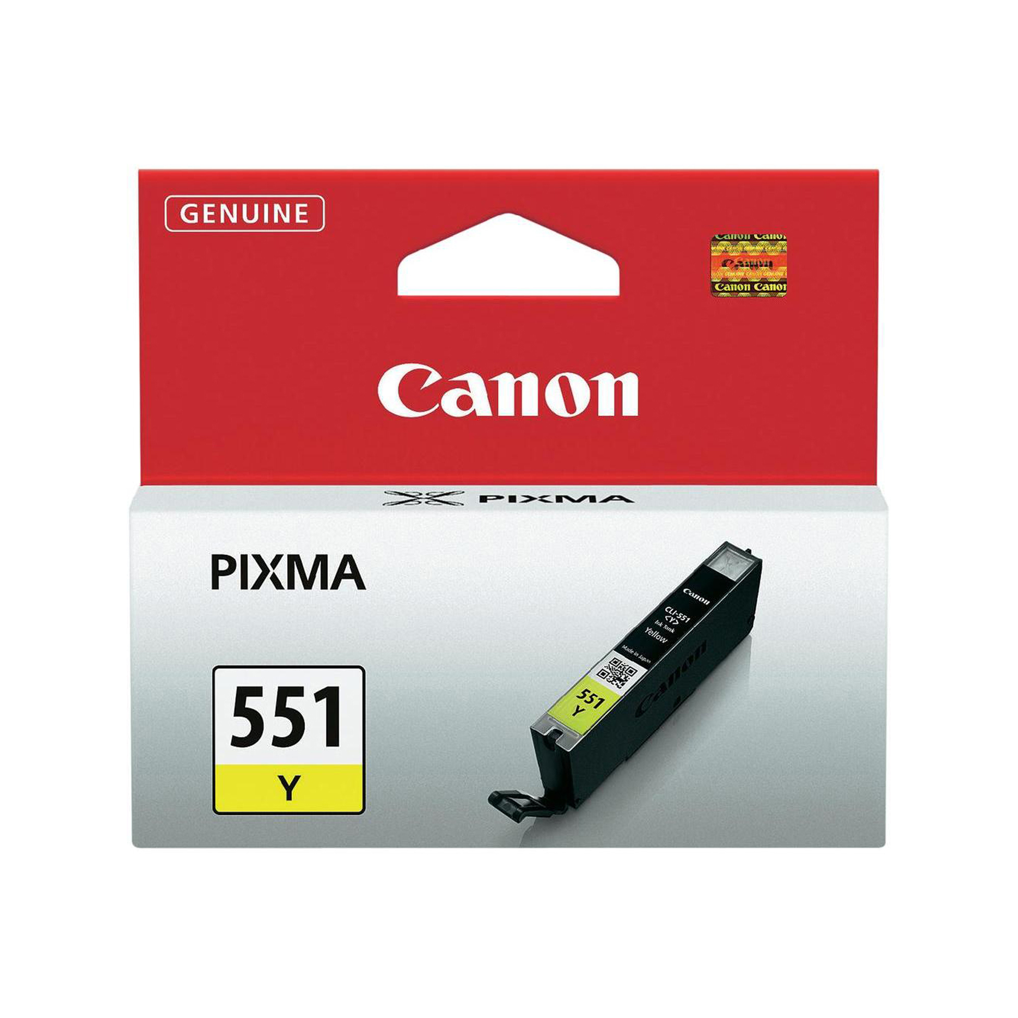 Canon CLI-551Y - 7 ml - giallo - originale - serbatoio inchiostro - per PIXMA iP8750, iX6850, MG5550, MG5650, MG5655, MG6450, MG6650, MG7150, MG7550, MX725, MX925