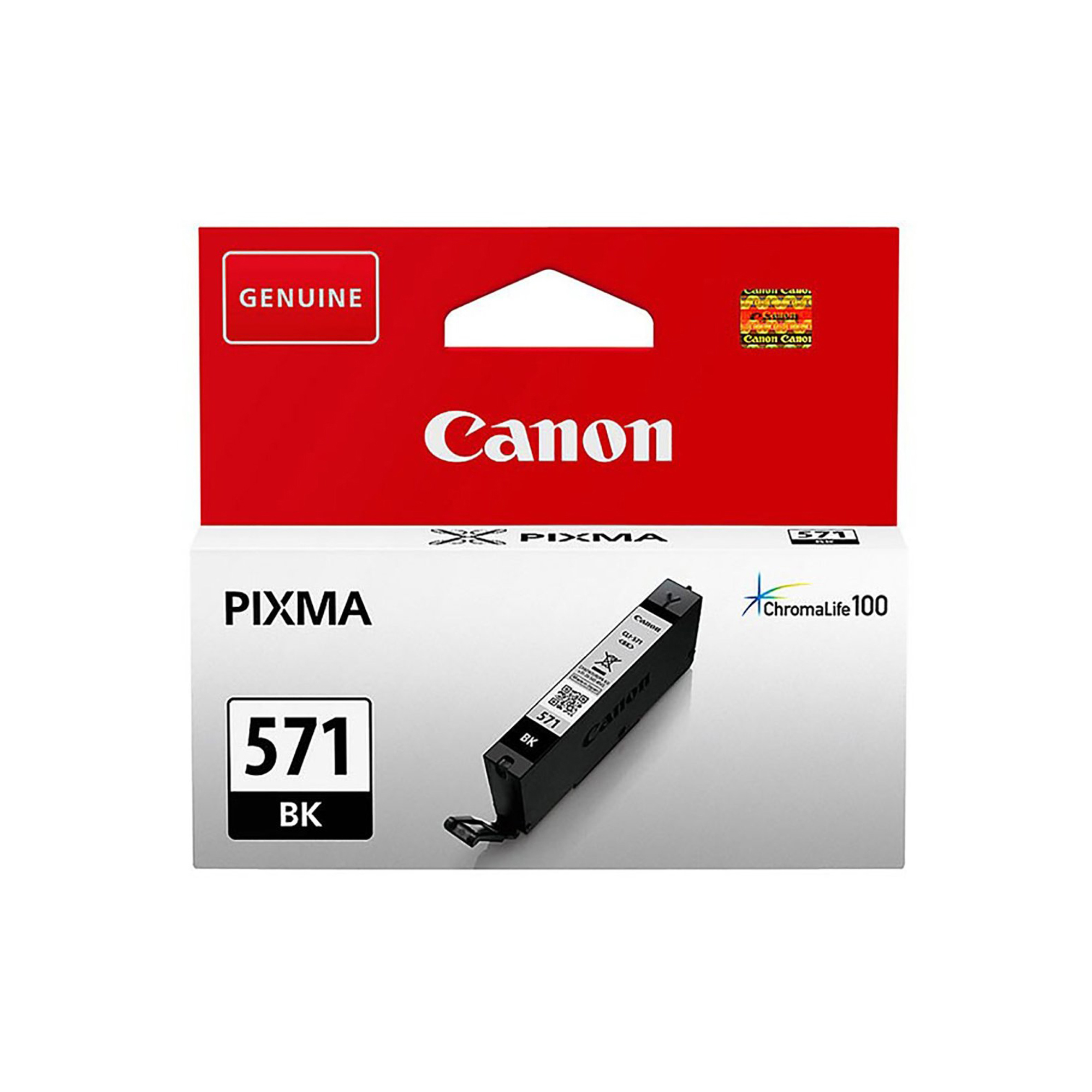 Canon CLI-571BK - 7 ml - nero - originale - serbatoio inchiostro - per PIXMA TS5051, TS5053, TS5055, TS6050, TS6051, TS6052, TS8051, TS8052, TS9050, TS9055