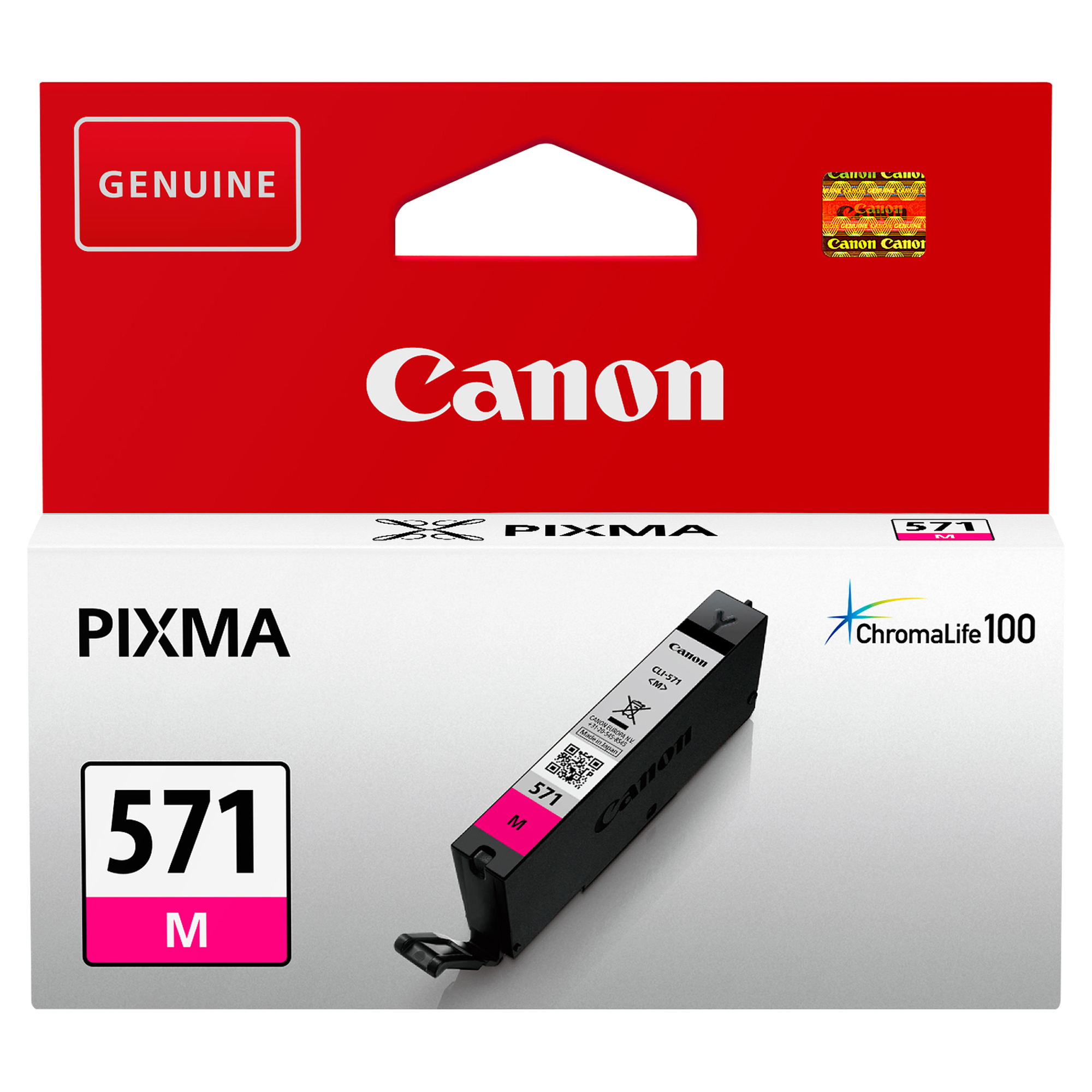 Canon CLI-571M - 7 ml - magenta - originale - serbatoio inchiostro - per PIXMA TS5051, TS5053, TS5055, TS6050, TS6051, TS6052, TS8051, TS8052, TS9050, TS9055