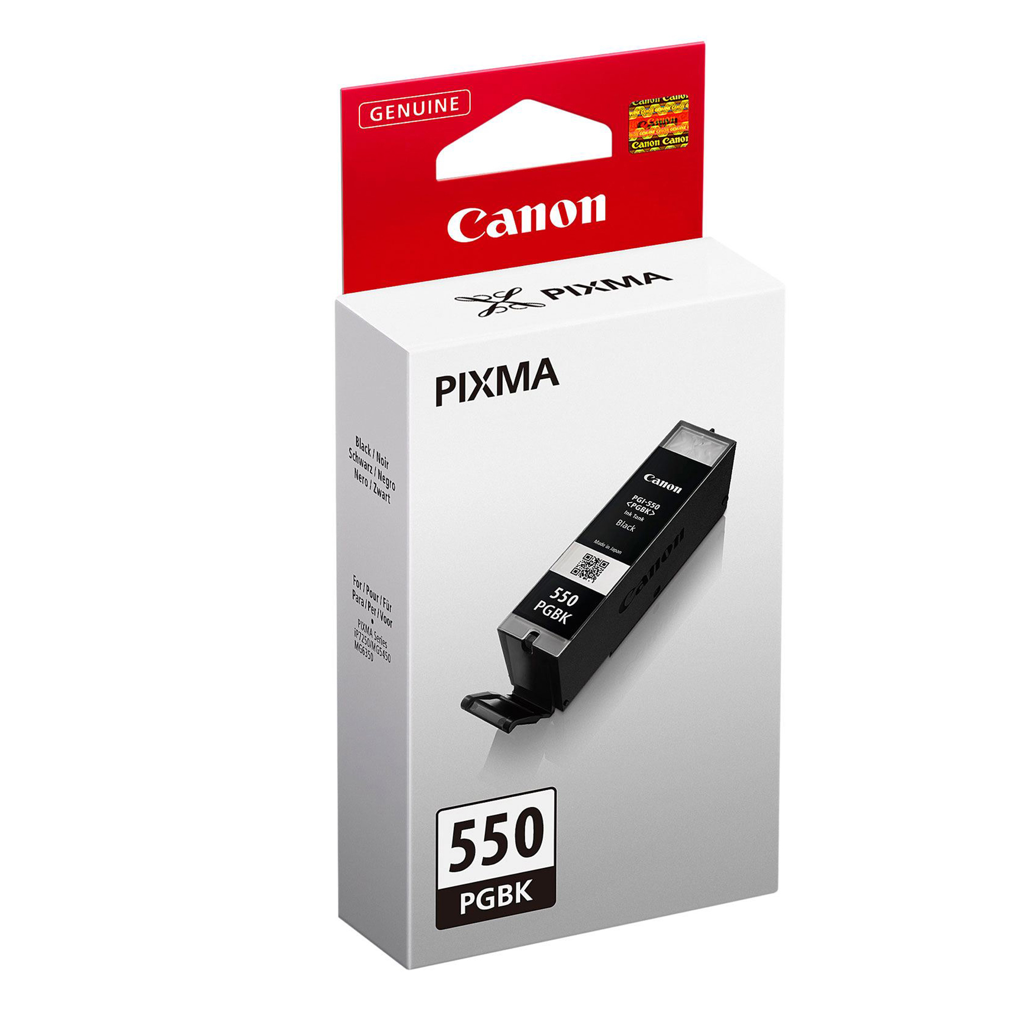 Canon PGI-550PGBK - 15 ml - nero - originale - serbatoio inchiostro - per PIXMA iP7250, iP8750, iX6850, MG5550, MG5650, MG6450, MG6650, MG7150, MG7550, MX725, MX925