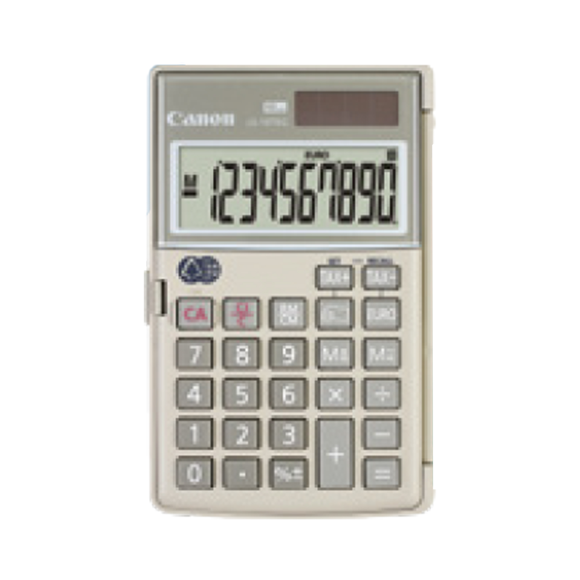 Canon LS-10TEG - Calcolatrice tascabile - 10 cifre - pannello solare, batteria - grigio artistico
