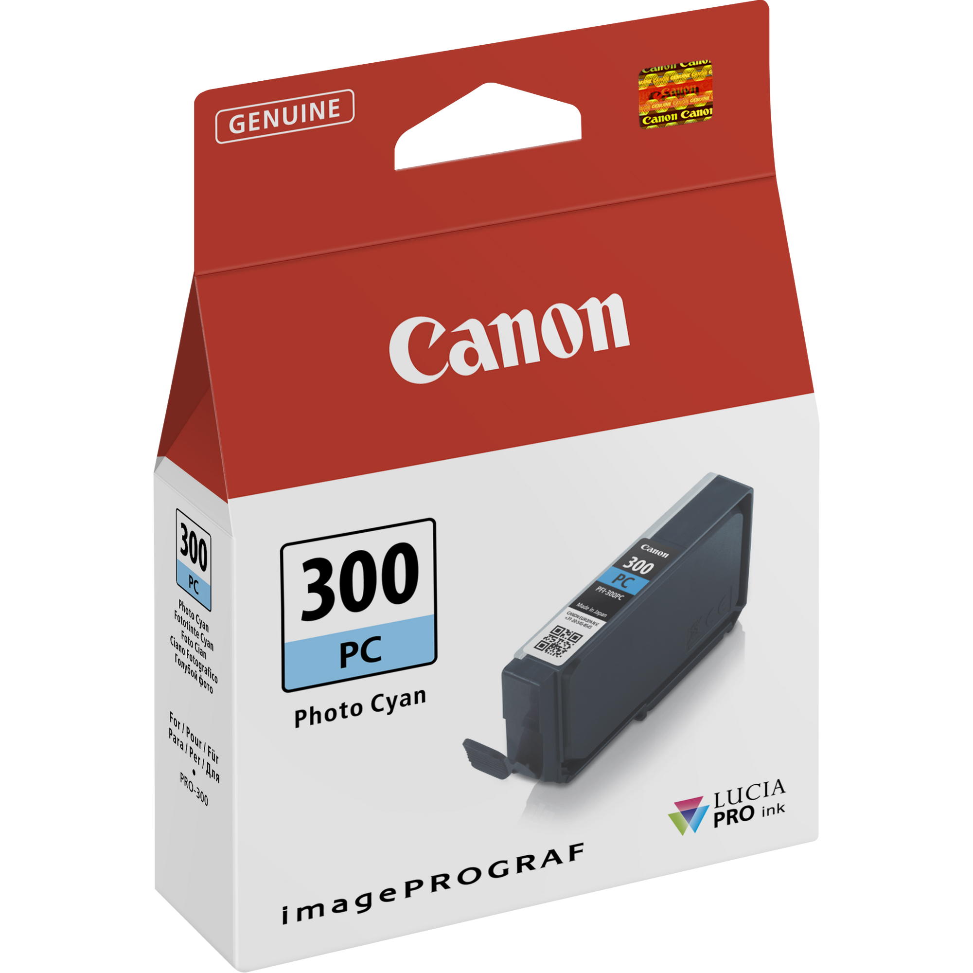 Canon PFI-300 PC - Ciano per foto - originale - serbatoio inchiostro - per imagePROGRAF PRO-300