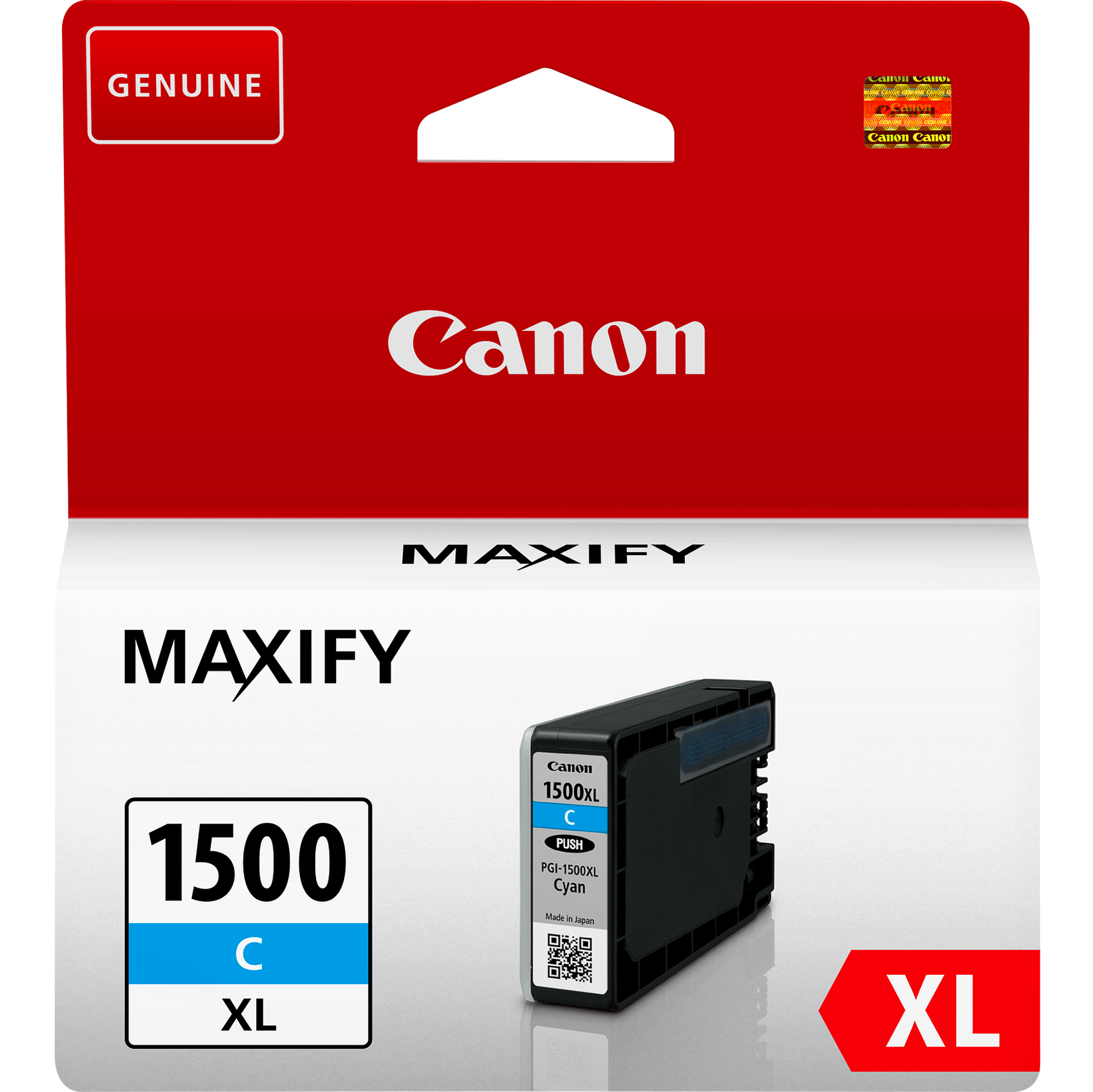 Canon PGI-1500XL C - 12 ml - Alta resa - ciano - originale - serbatoio inchiostro - per MAXIFY MB2050, MB2150, MB2155, MB2350, MB2750, MB2755