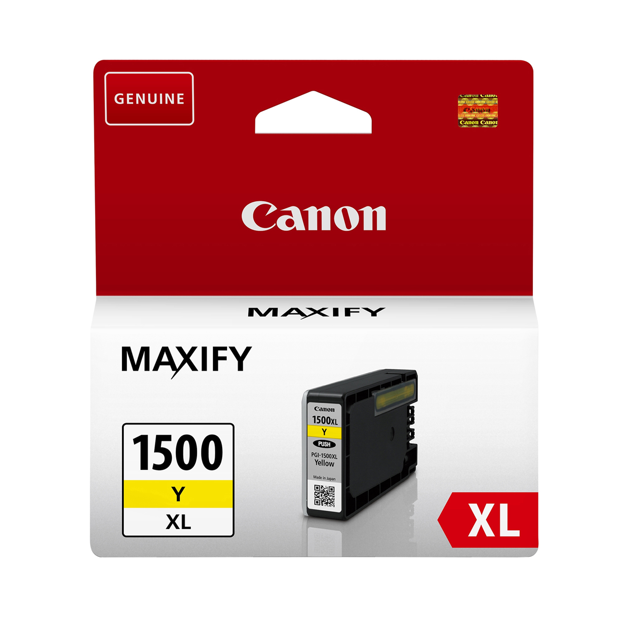 Canon PGI-1500XL Y - 12 ml - Alta resa - giallo - originale - serbatoio inchiostro - per MAXIFY MB2050, MB2150, MB2155, MB2350, MB2750, MB2755