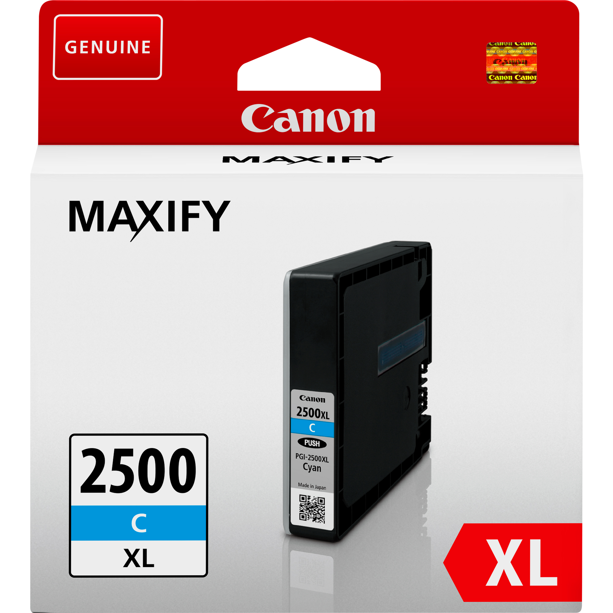 Canon PGI-2500XL C - 19.3 ml - Alta resa - ciano - originale - serbatoio inchiostro - per MAXIFY iB4050, iB4150, MB5050, MB5150, MB5155, MB5350, MB5450, MB5455