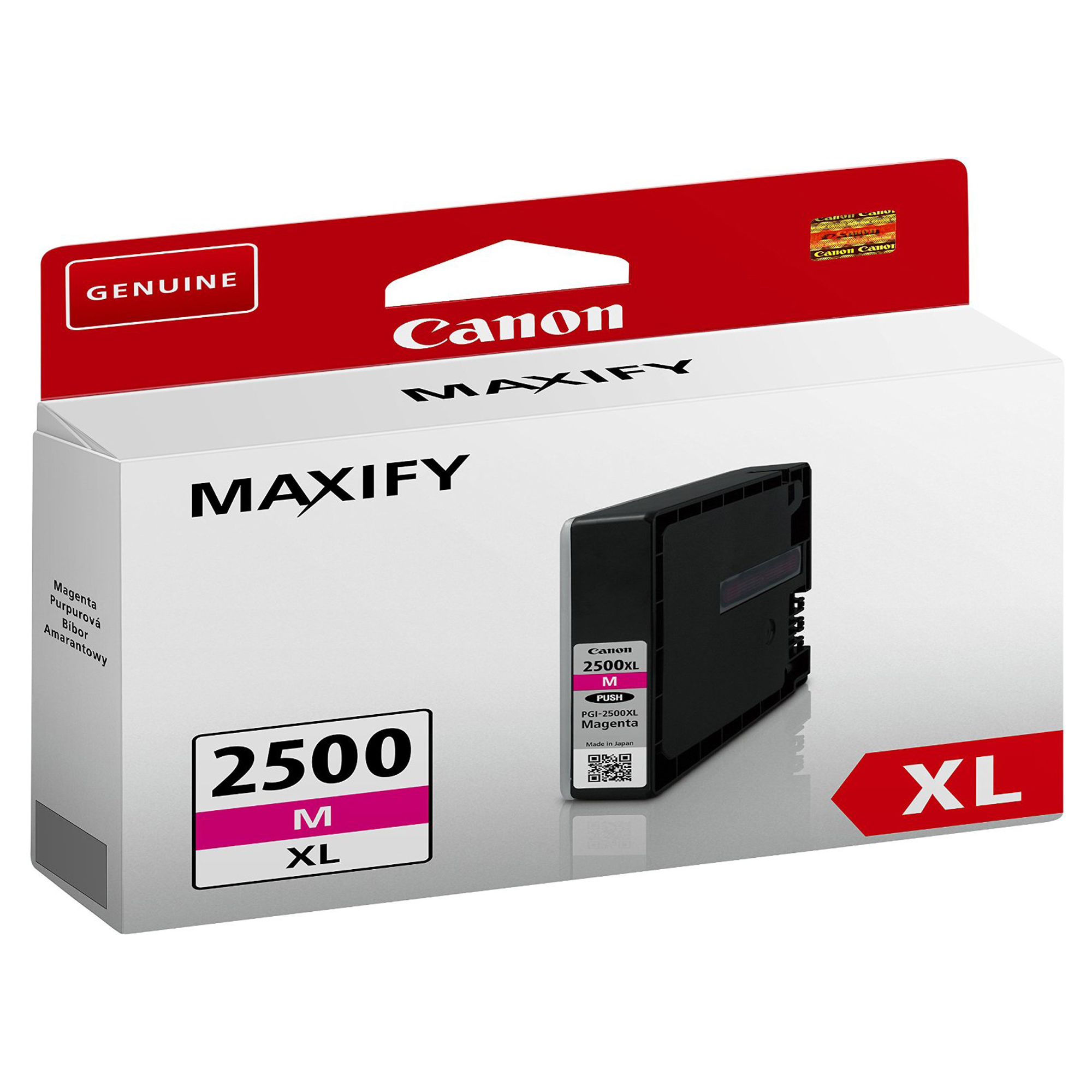 Canon PGI-2500XL M - 19.3 ml - magenta - originale - serbatoio inchiostro - per MAXIFY iB4050, iB4150, MB5050, MB5150, MB5155, MB5350, MB5450, MB5455