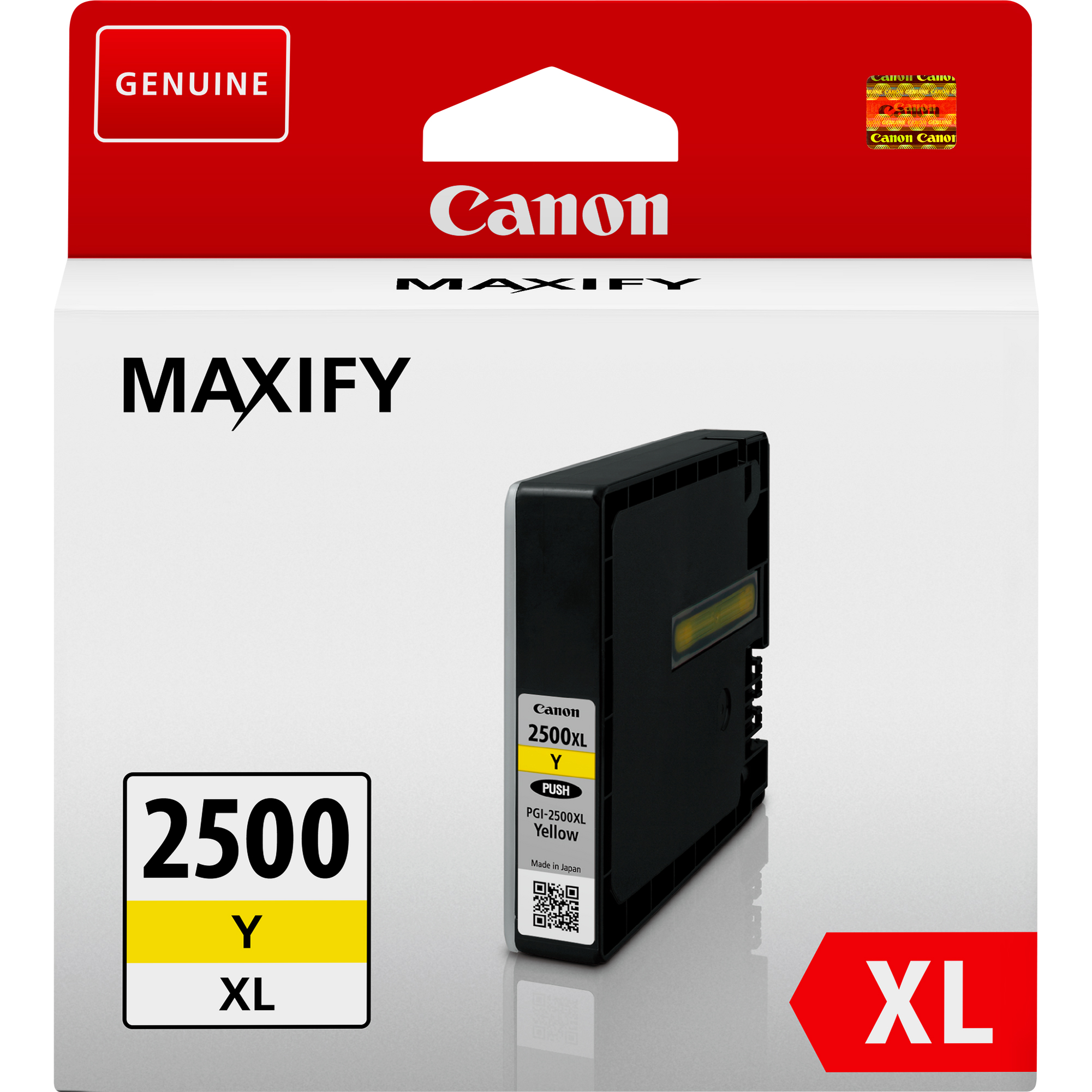 Canon PGI-2500XL Y - 19.3 ml - Alta resa - giallo - originale - serbatoio inchiostro - per MAXIFY iB4050, iB4150, MB5050, MB5150, MB5155, MB5350, MB5450, MB5455