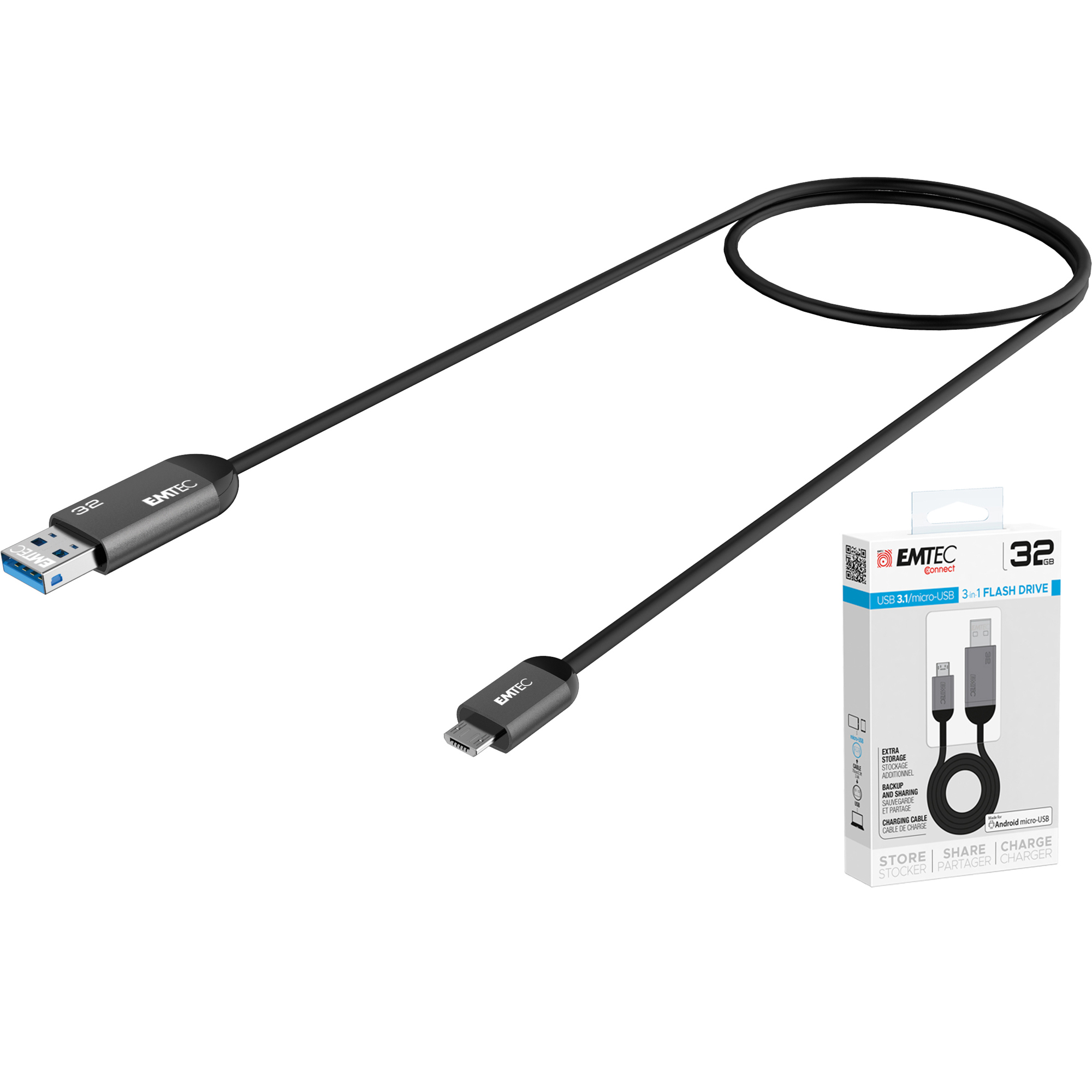 Emtec - Usb 3.1 Duo Micro-Usb Charge - …