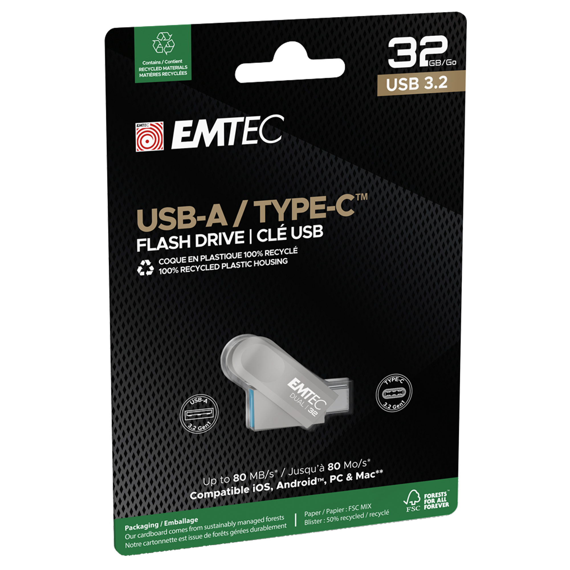 Emtec - Memoria Dual USB3.2 to Type-C - …