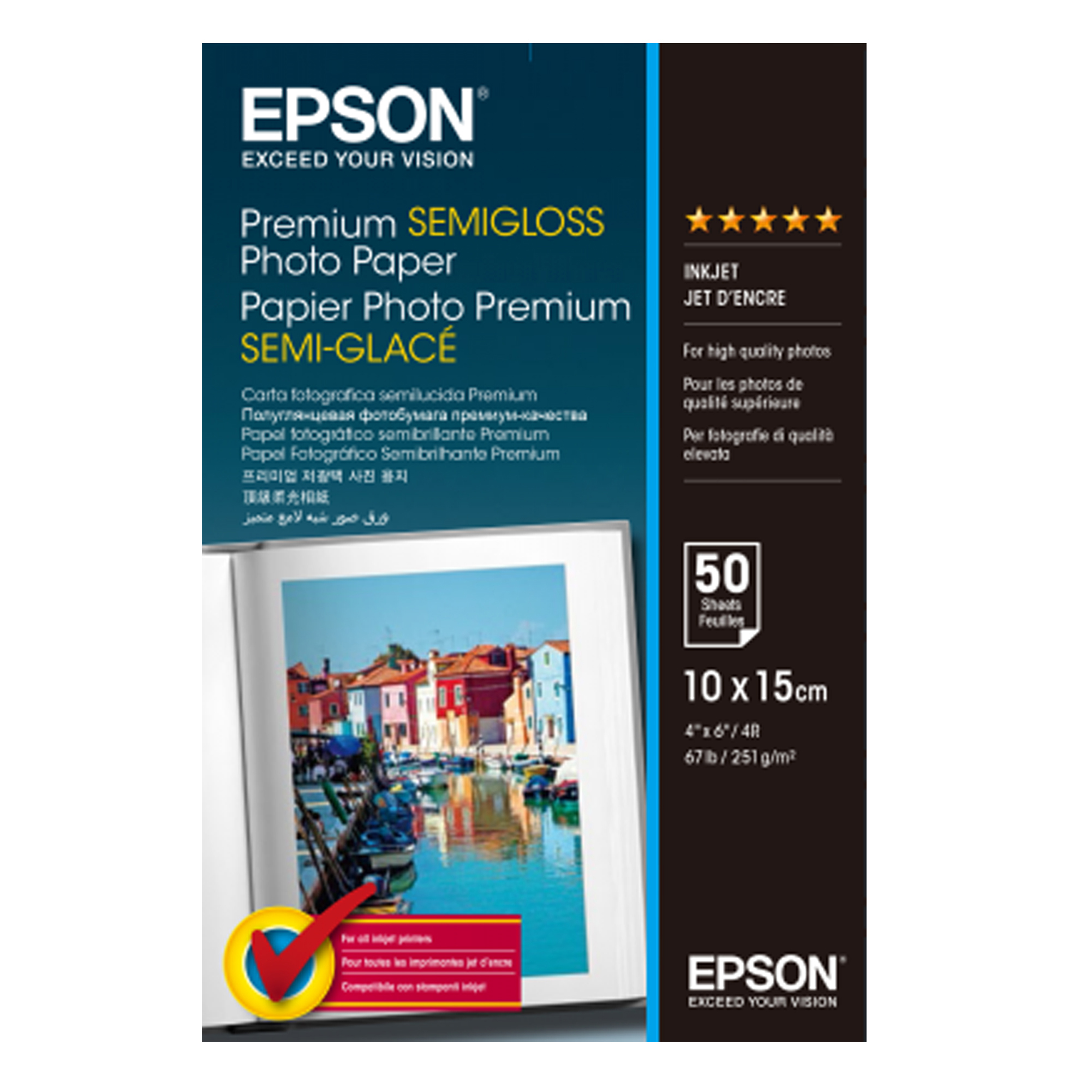 Epson - Premium Semi-Gloss Photo Paper - 10 …