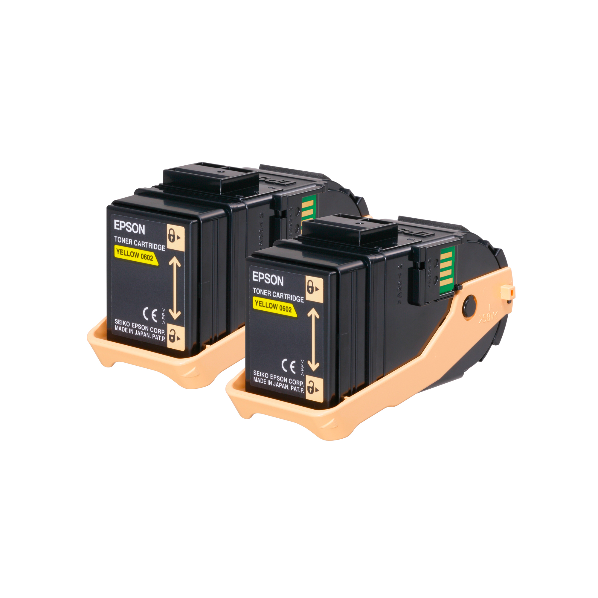 Epson Double Pack - Confezione da 2 - giallo - originale - cartuccia toner - per Epson AL-C9500DN; AcuLaser C9300D2TN, C9300D3TNC, C9300DN, C9300DTN, C9300N, C9300TN