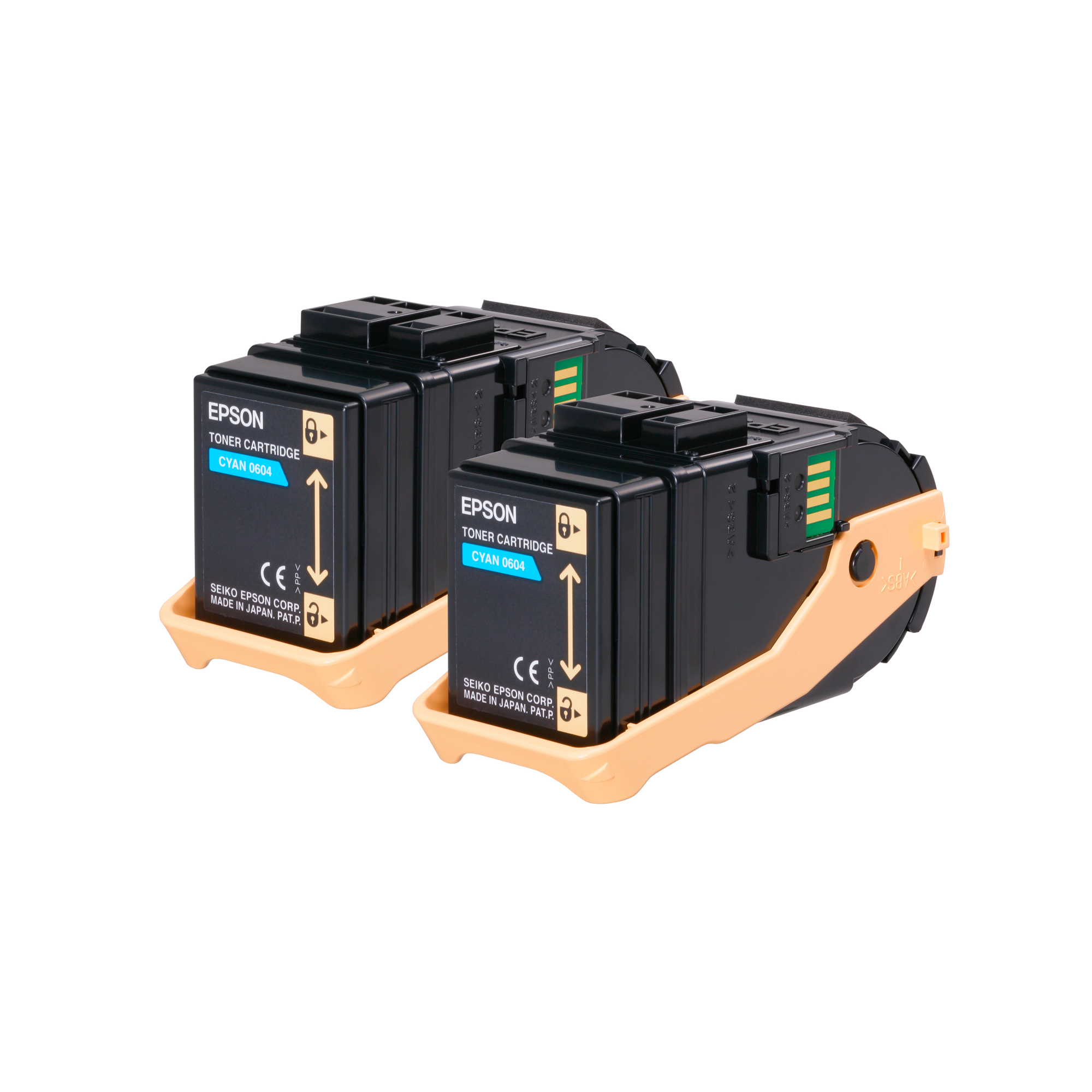 Epson Double Pack - Confezione da 2 - ciano - originale - cartuccia toner - per Epson AL-C9500DN; AcuLaser C9300D2TN, C9300D3TNC, C9300DN, C9300DTN, C9300N, C9300TN