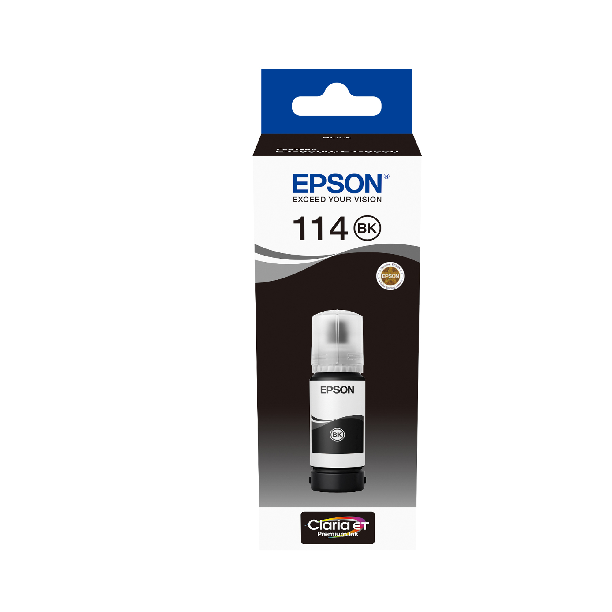 Epson 114 - 70 ml - nero - originale - ricarica inchiostro - per EcoTank ET-8500, ET-8550