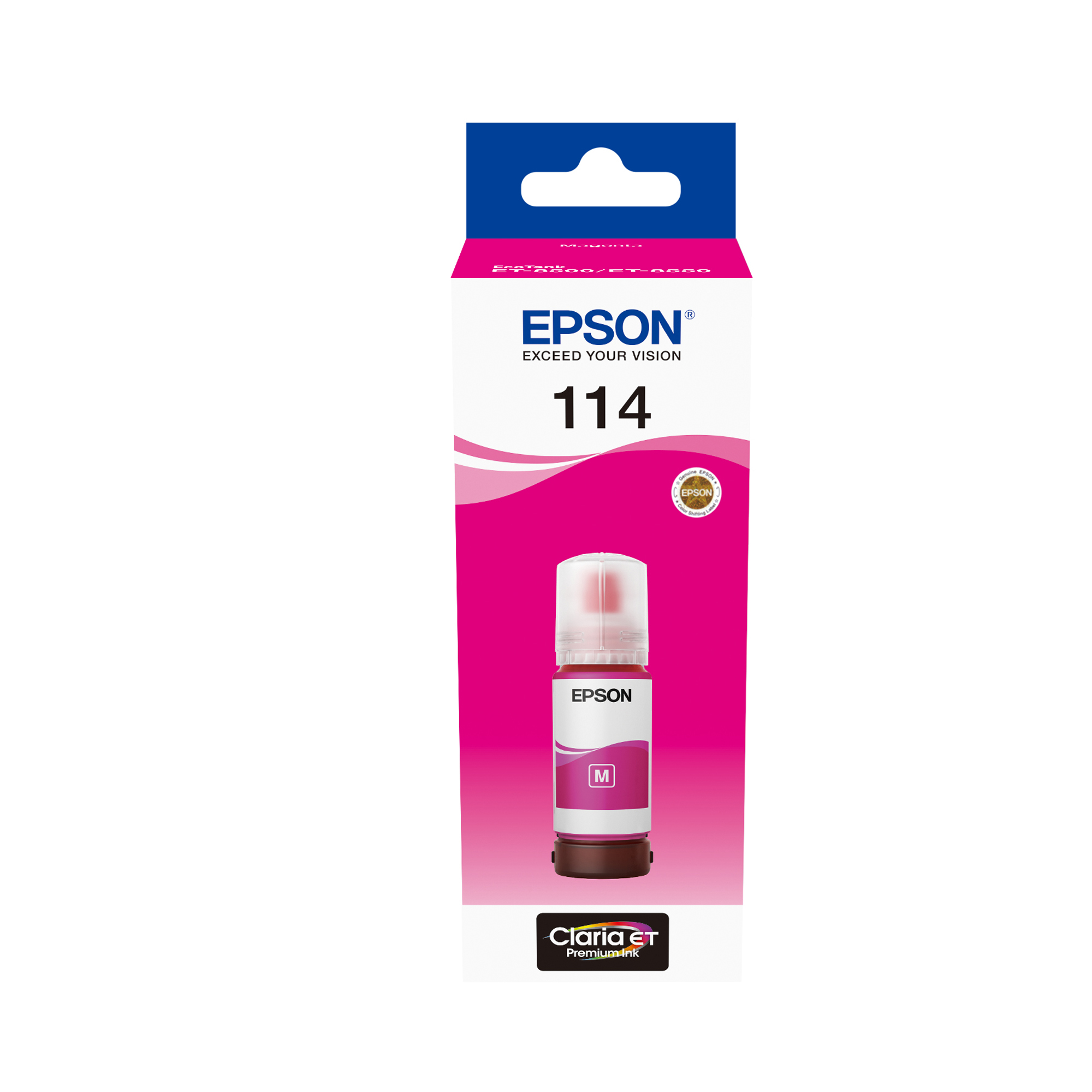 Epson 114 - 70 ml - magenta - originale - ricarica inchiostro - per EcoTank ET-8500, ET-8550