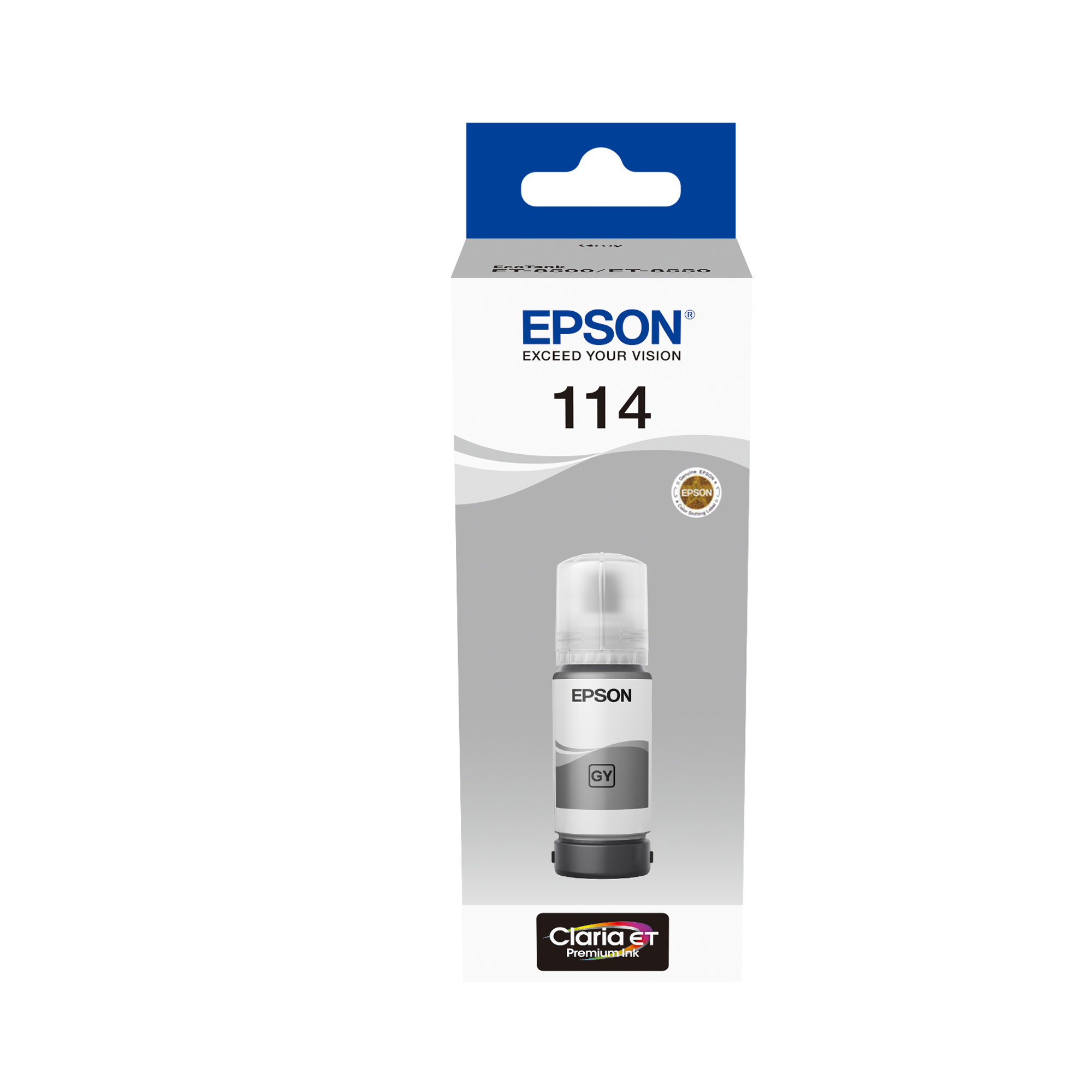 Epson EcoTank 114 - 70 ml - grigio - originale - ricarica inchiostro - per EcoTank ET-8500, ET-8550