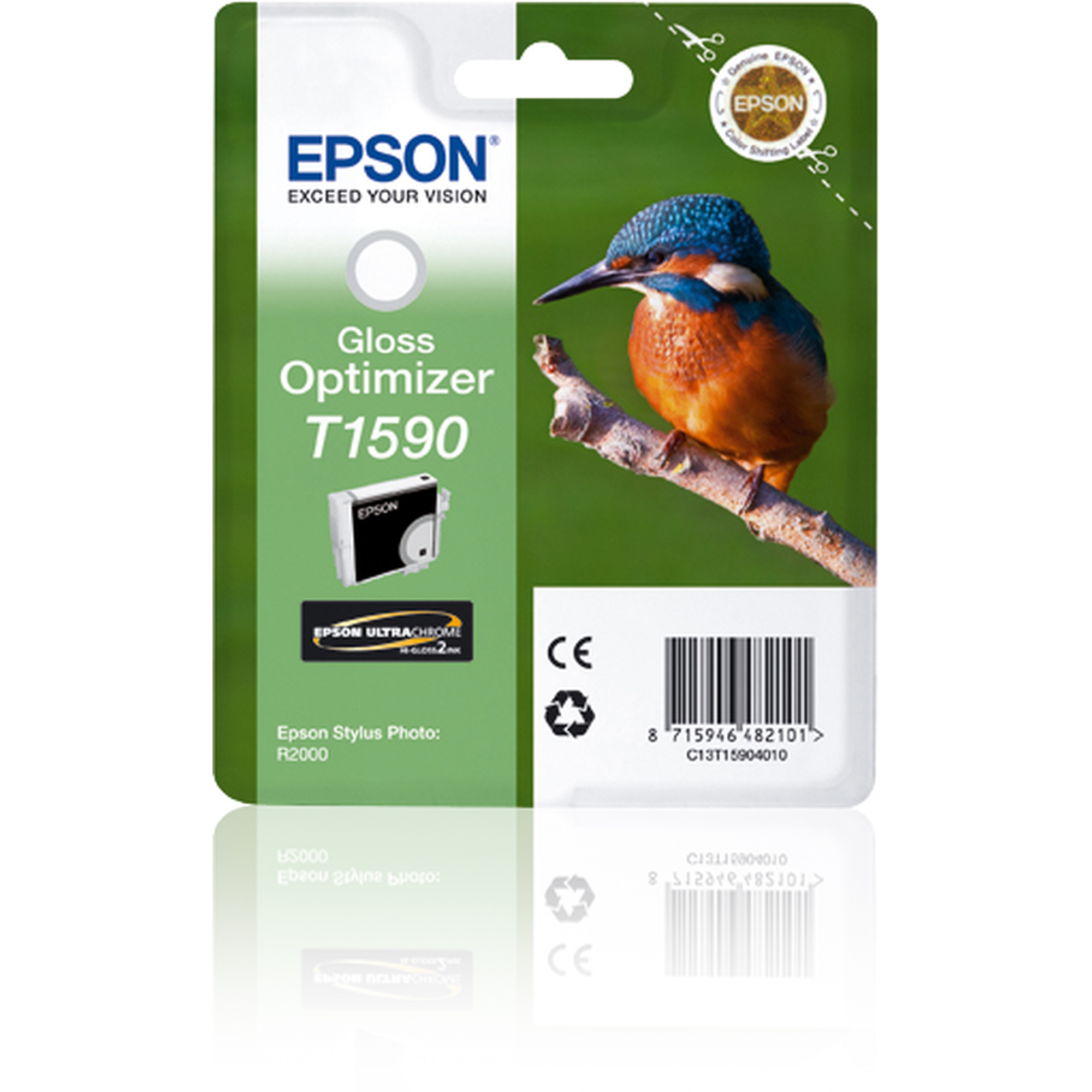 Epson T1590 Gloss Optimizer - 17 ml - originale - blister - cartuccia ottimizzazione inchiostro - per Stylus Photo R2000