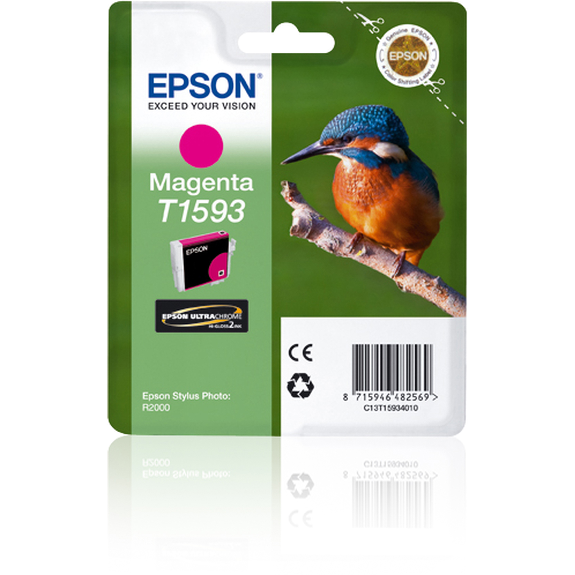 Epson T1593 - 17 ml - magenta - originale - blister - cartuccia d'inchiostro - per Stylus Photo R2000