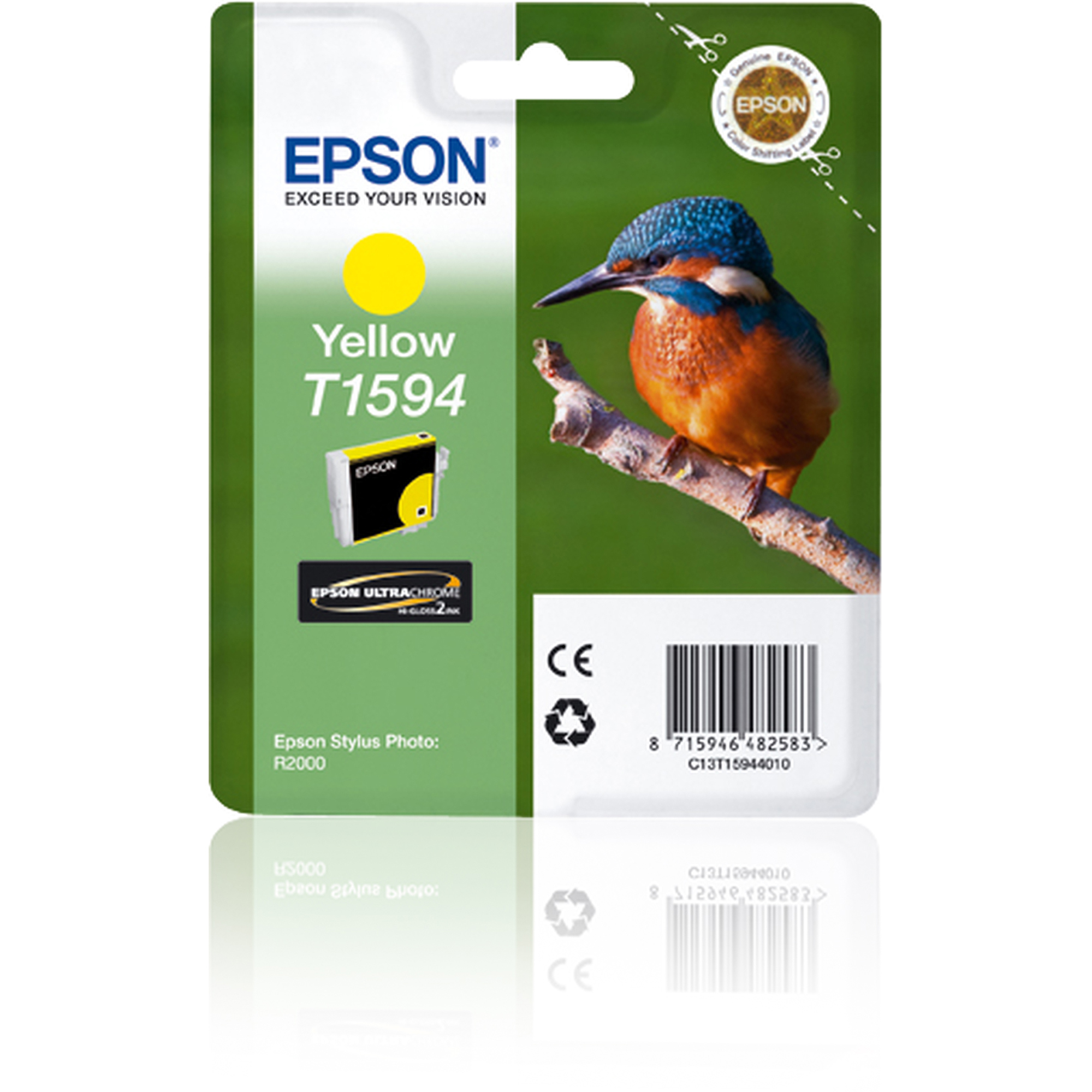 Epson T1594 - 17 ml - giallo - originale - blister - cartuccia d'inchiostro - per Stylus Photo R2000