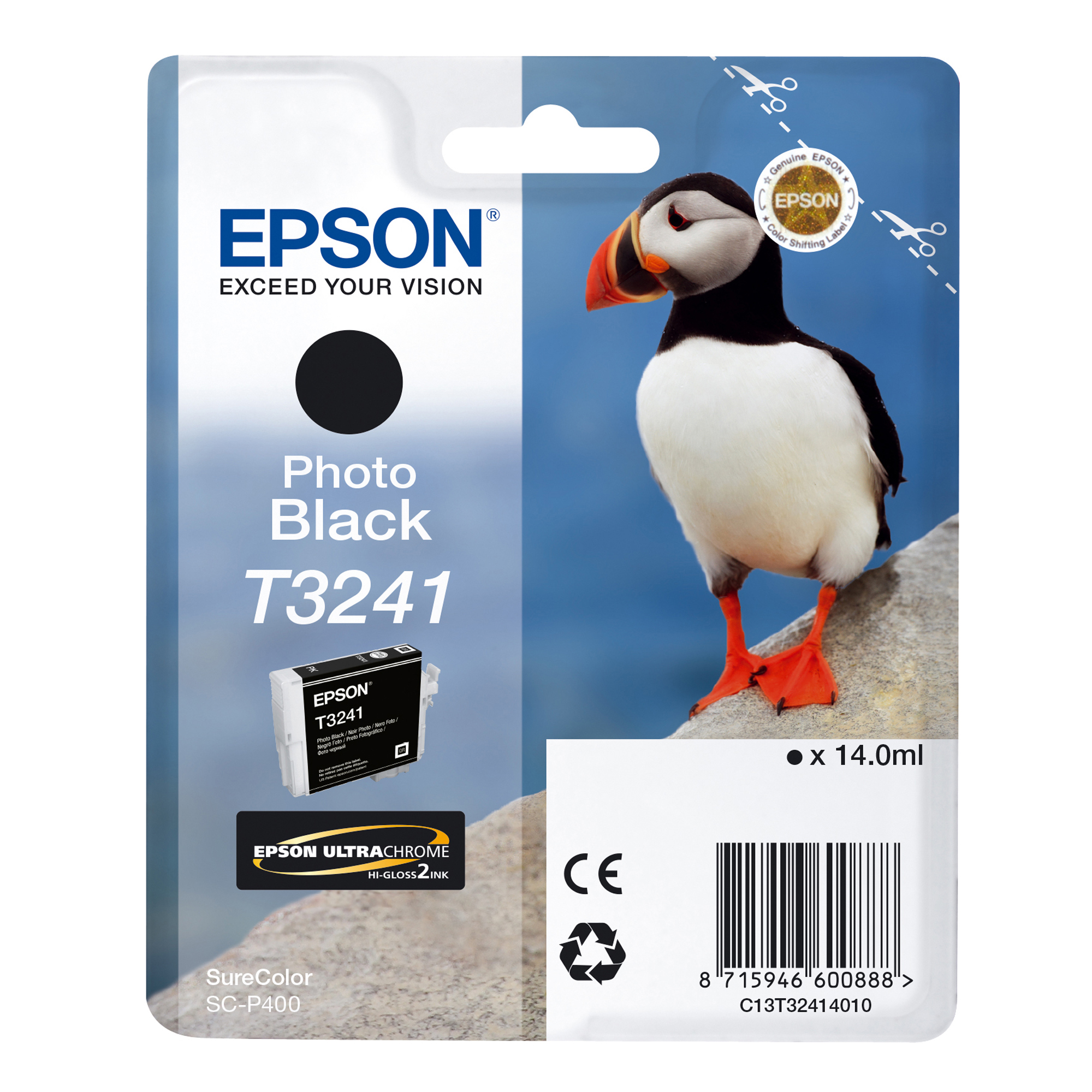 Epson T3241 - 14 ml - nero - originale - cartuccia d'inchiostro - per SureColor P400, SC-P400