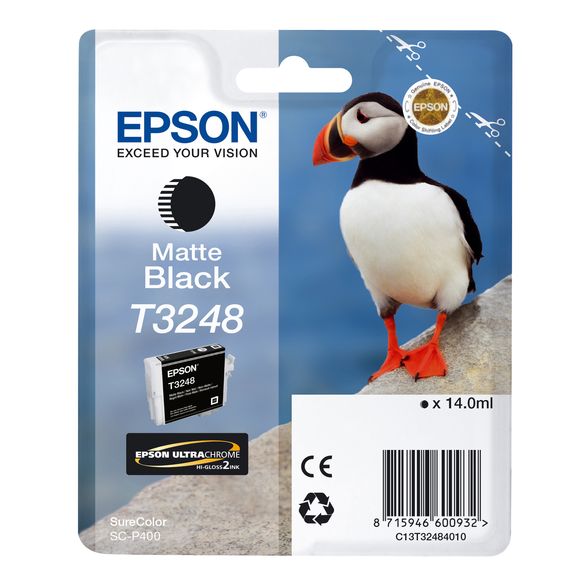 Epson T3248 - 14 ml - nero opaco - originale - cartuccia d'inchiostro - per SureColor P400, SC-P400
