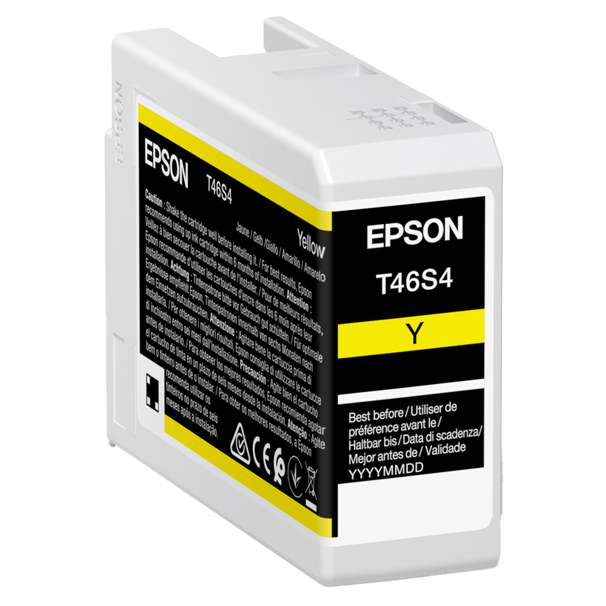 Epson T46S4 - 25 ml - giallo - originale - cartuccia d'inchiostro - per SureColor P706, SC-P700, SC-P700 Mirage Bundling