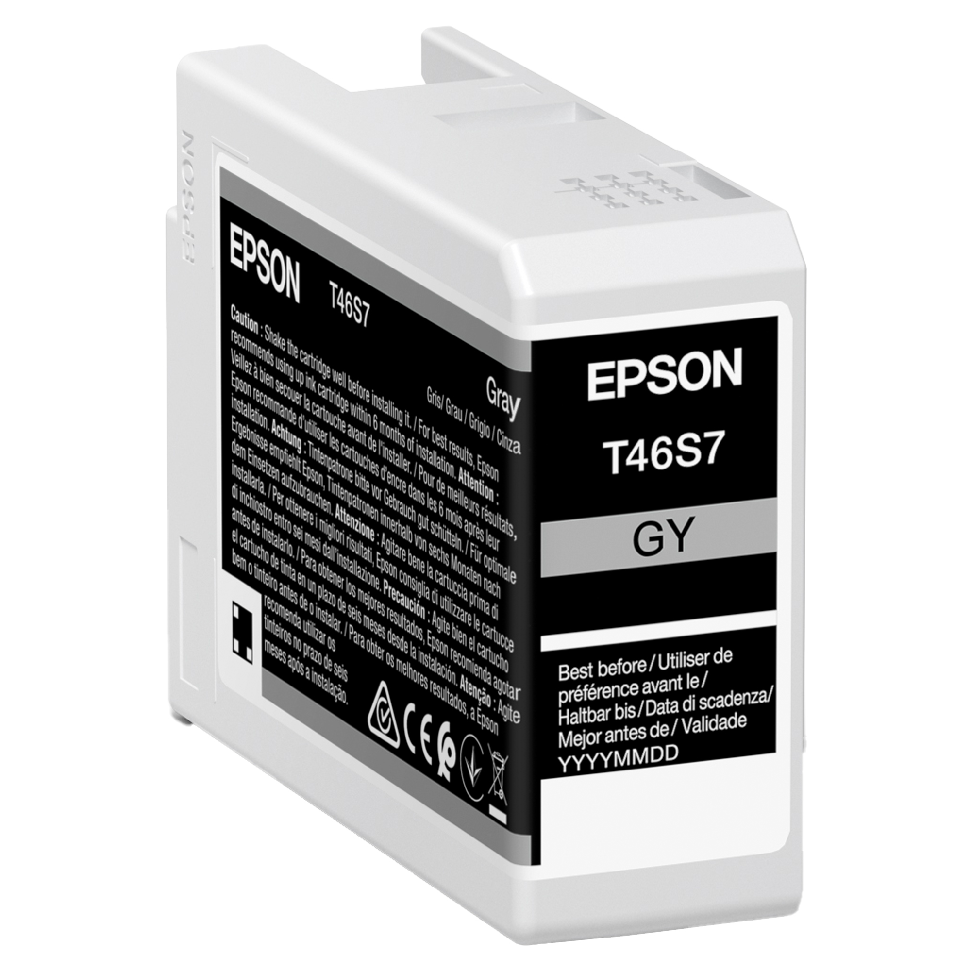 Epson T46S7 - 25 ml - grigio - originale - cartuccia d'inchiostro - per SureColor P706, SC-P700, SC-P700 Mirage Bundling