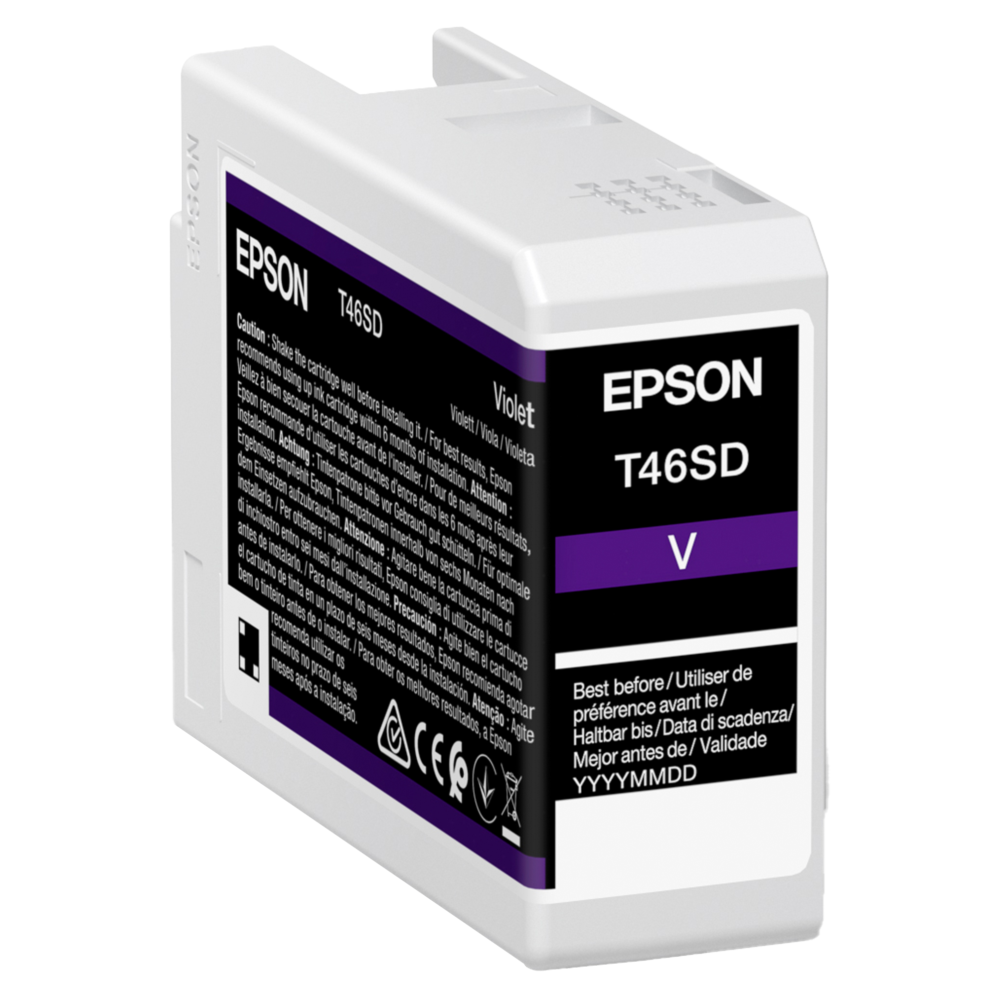 Epson UltraChrome Pro T46SD - 25 ml - viola - originale - serbatoio inchiostro - per SureColor P706, SC-P700, SC-P700 Mirage Bundling